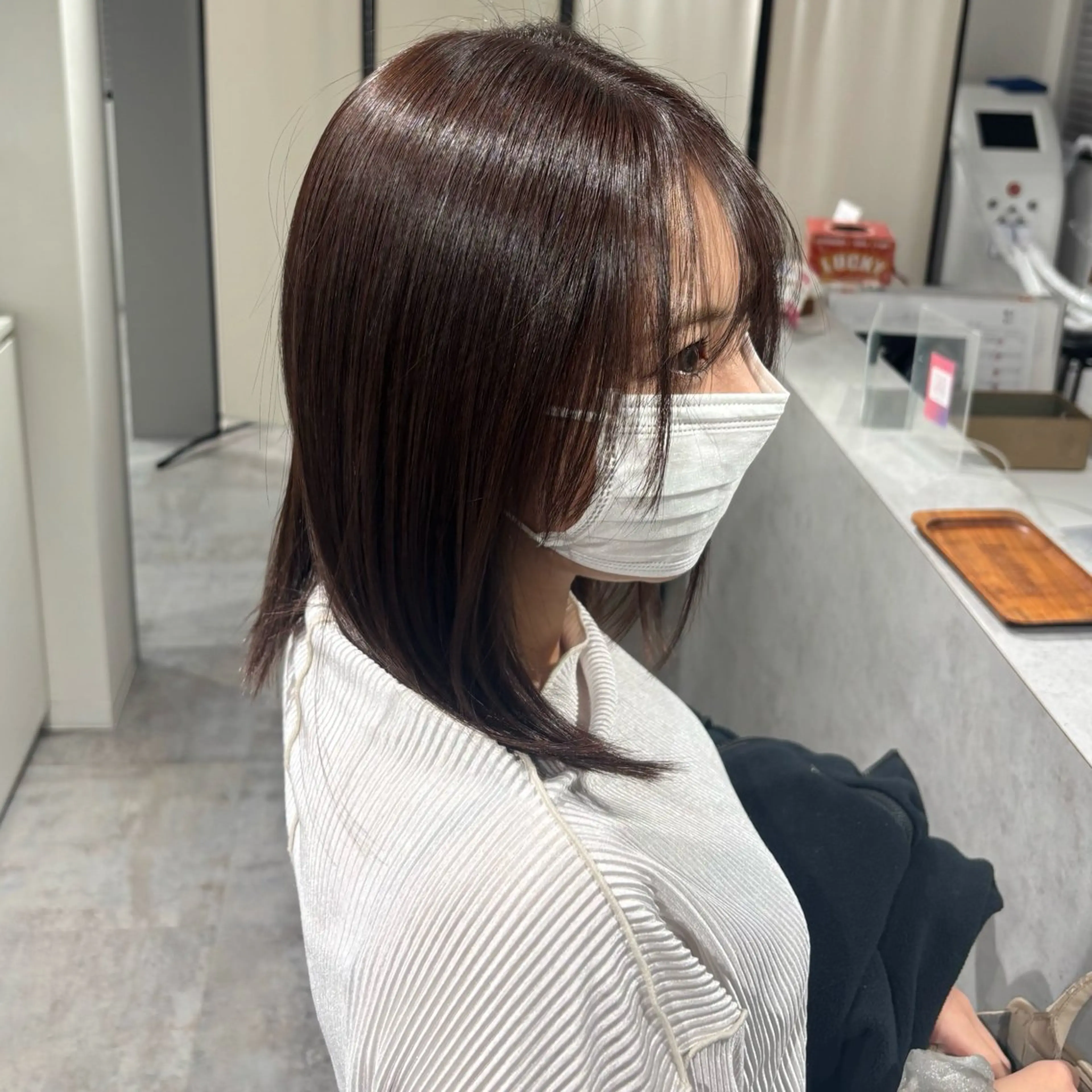 ミディアム カラー 田名部 愛乙のヘアスタイル