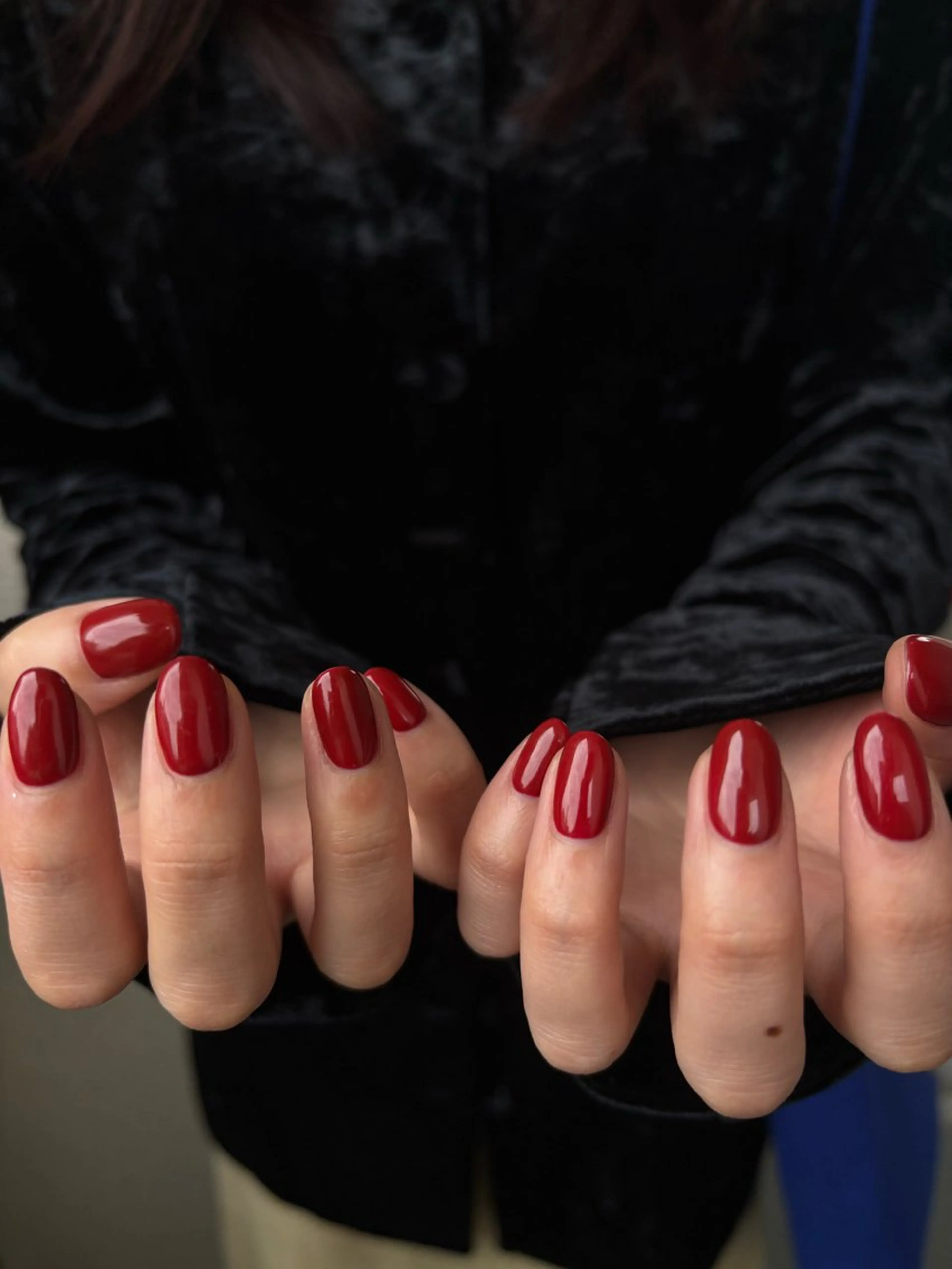 ネイル ボルドー ハンドネイル Ever Blue Nail Salonのネイルデザイン