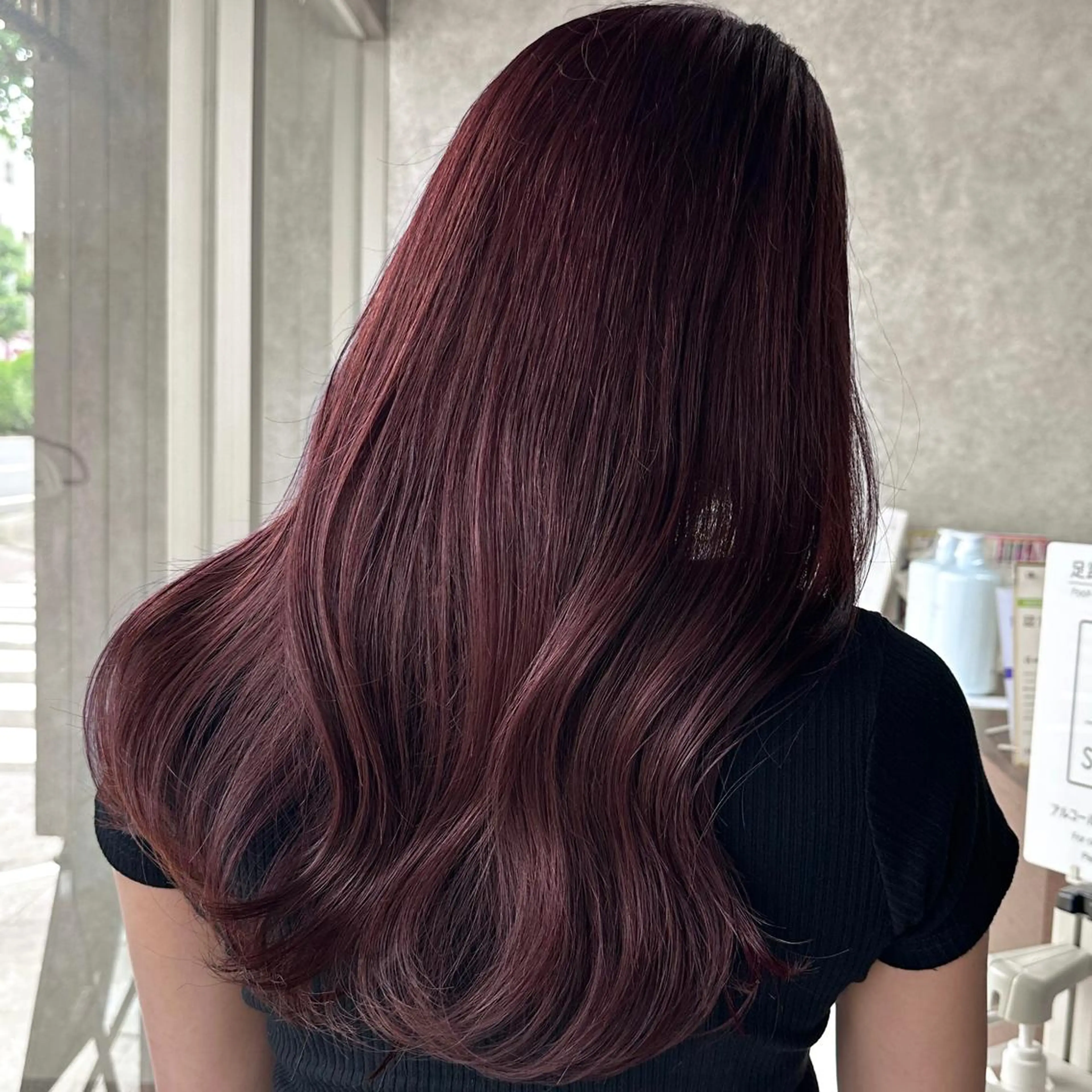 ロング カラー ブラウンカラー ピンクカラー ピンクブラウン カット ヘアカラー トリートメント レイヤー/高橋 みく /池下/千種のヘアスタイル