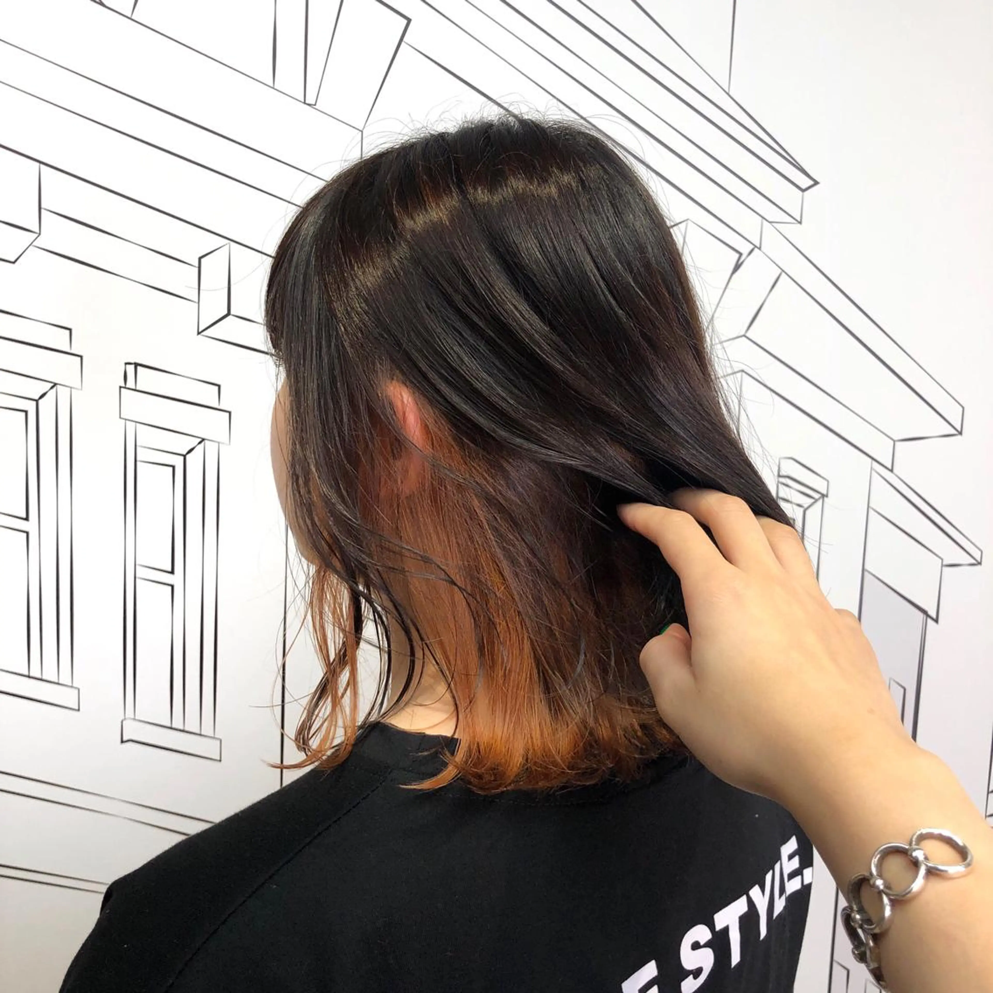 ミディアム カラー レイヤー,ボブ / 彩未のヘアスタイル