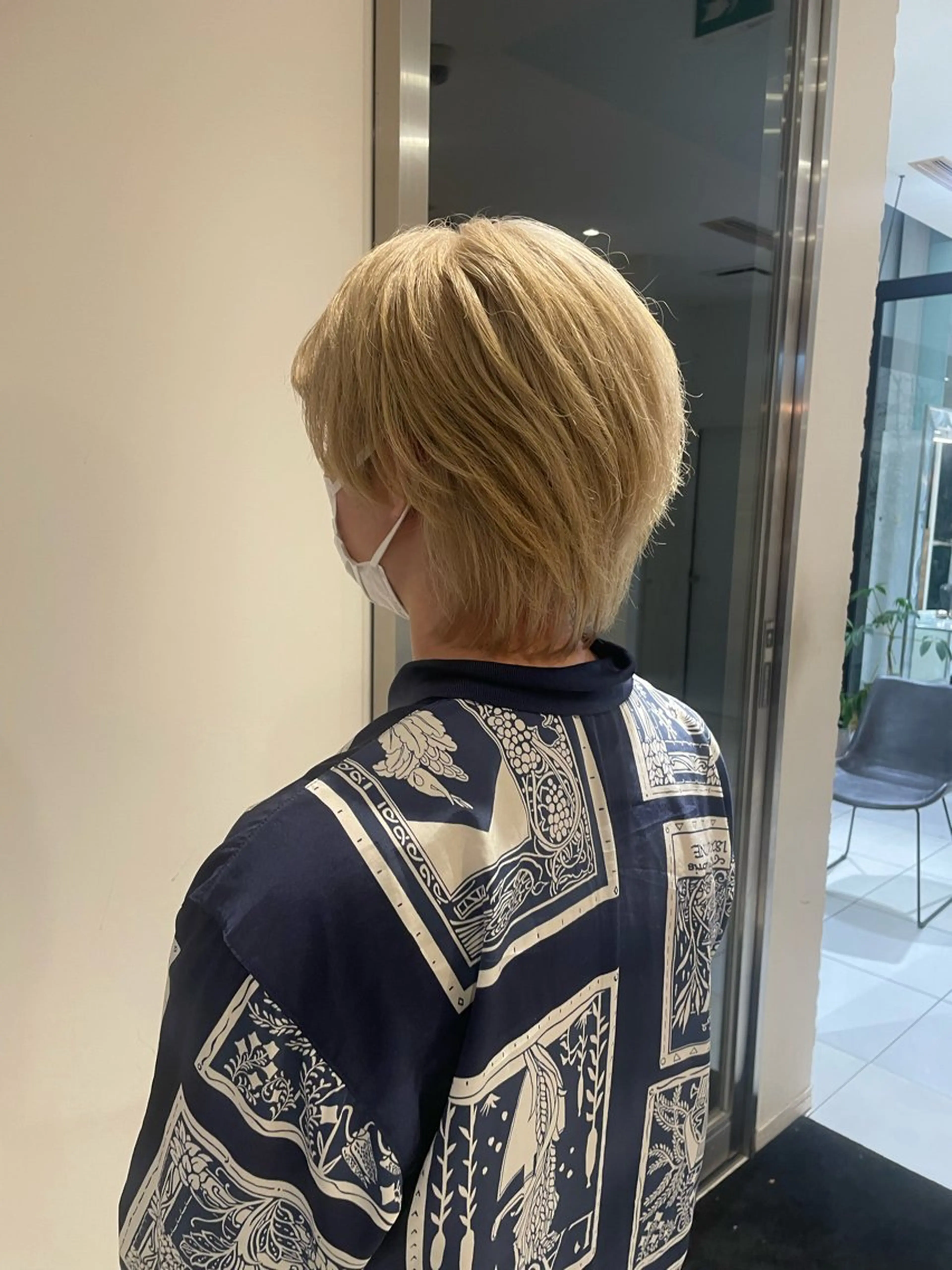 ショート カラー メンズ 抜きっぱなしブロンド ヘアカラー ハイトーン/ 髪質改善/ヒロタリカのヘアスタイル