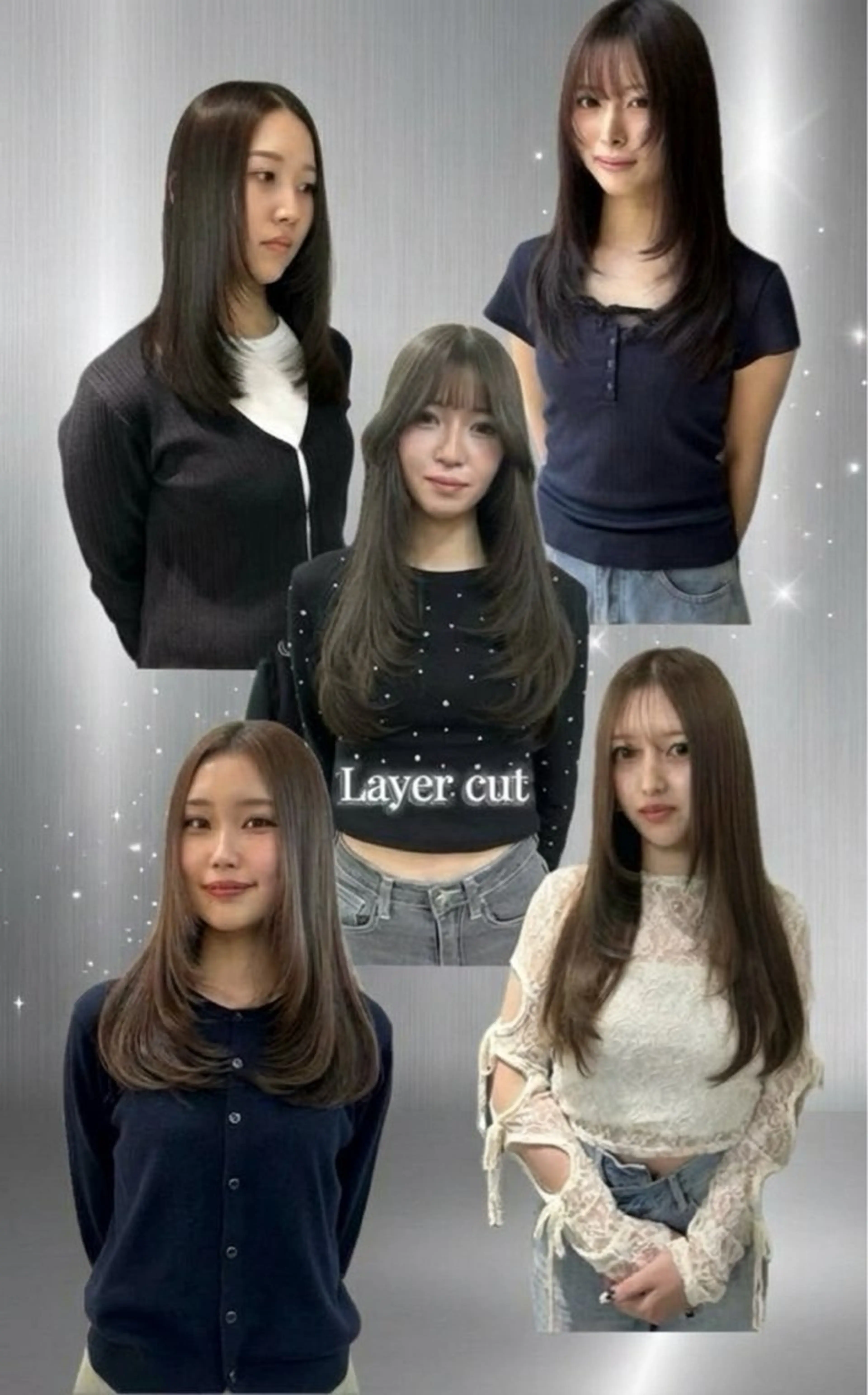 ロング レイヤーカット ロング カット ヘアカラー トリートメント えり 堀江/ボブ /レイヤー/艶髪のヘアスタイル