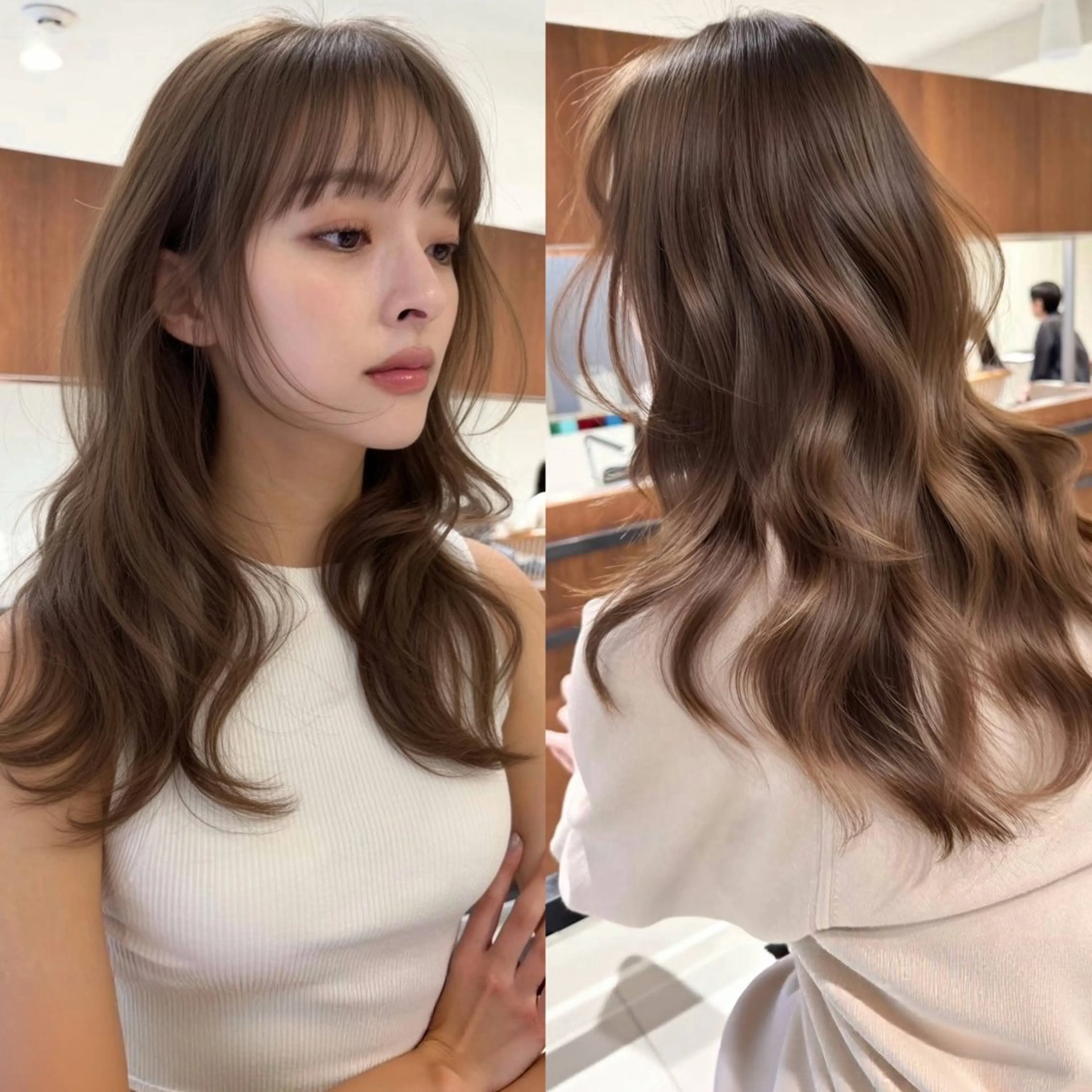 セミロング ハイトーンボブ 💎凜💎のヘアスタイル