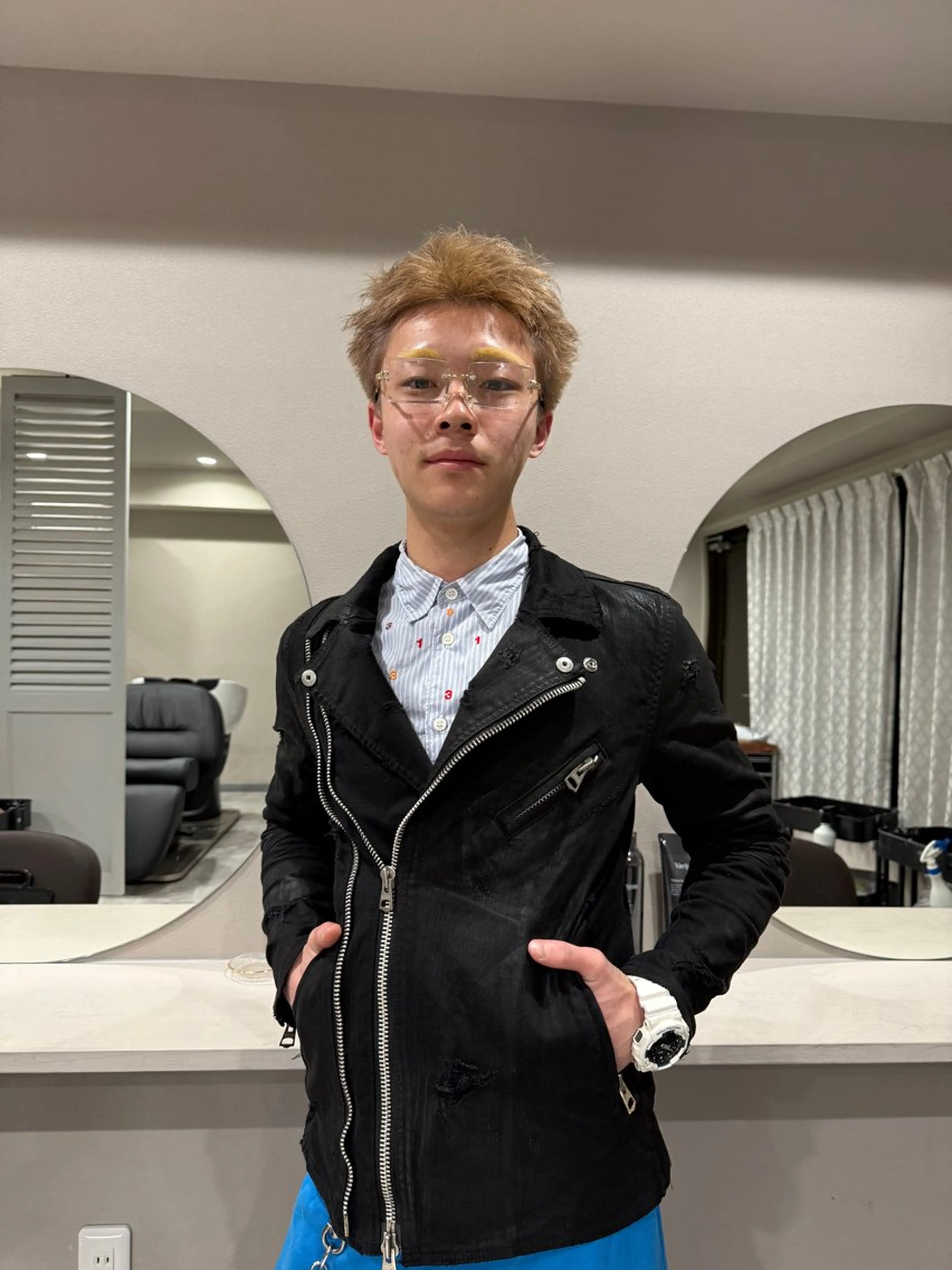 カラー メンズ ヘアカラー カレン mimiiyのヘアスタイル