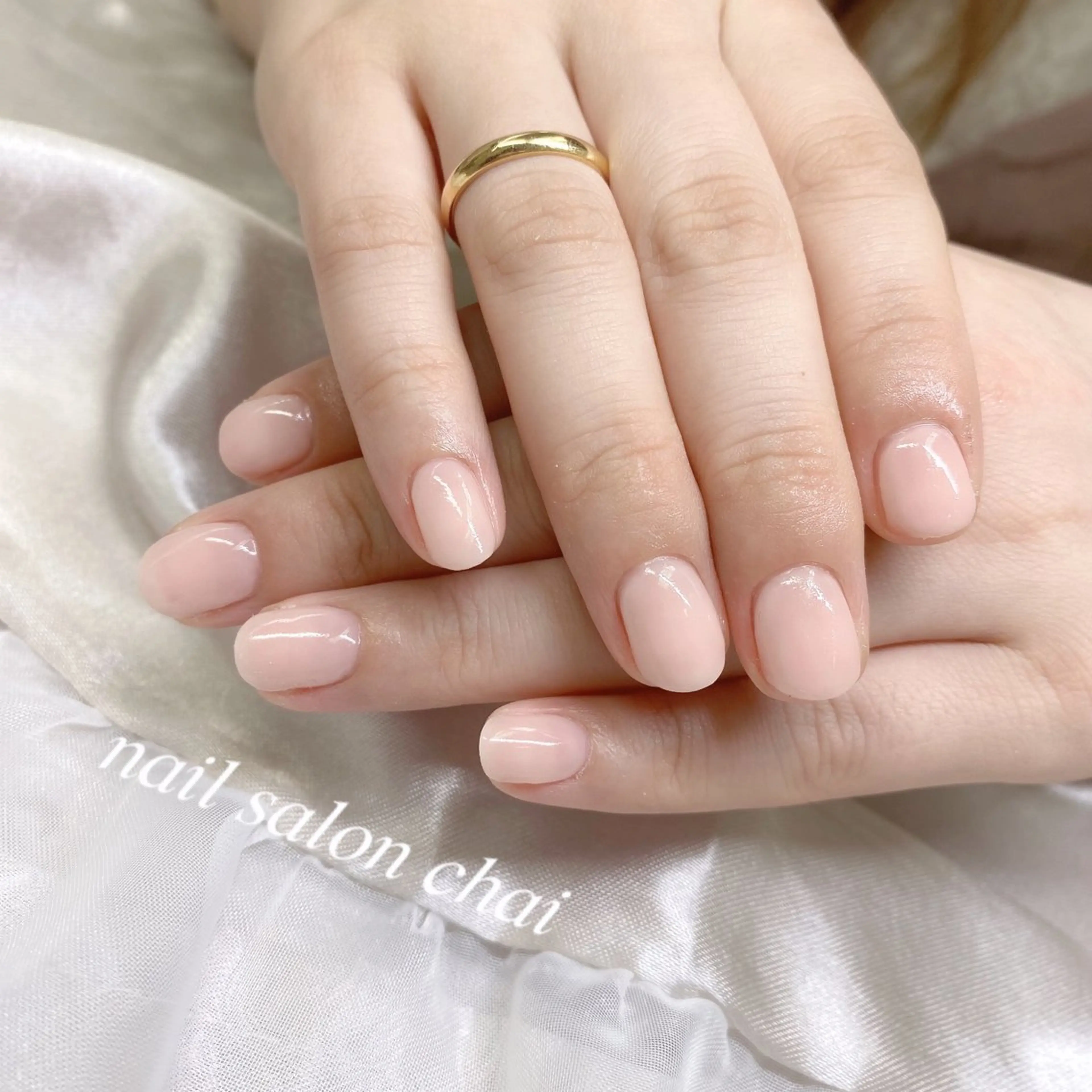 ネイル オフィスネイル ピンク nail salon chai 上本町のネイルデザイン