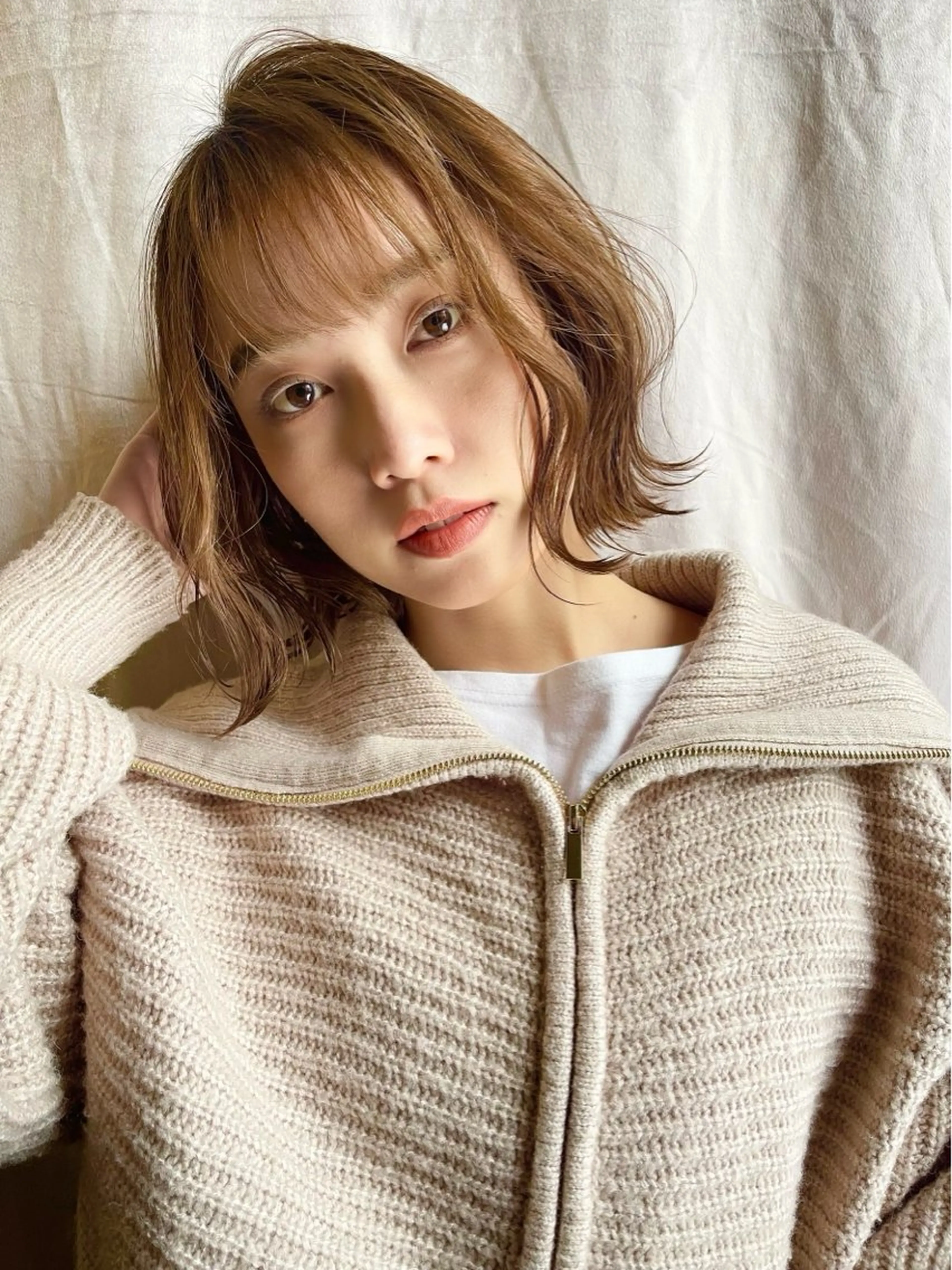 ミディアム 石井綾華🩰 ブリーチモデル募集✨のヘアスタイル