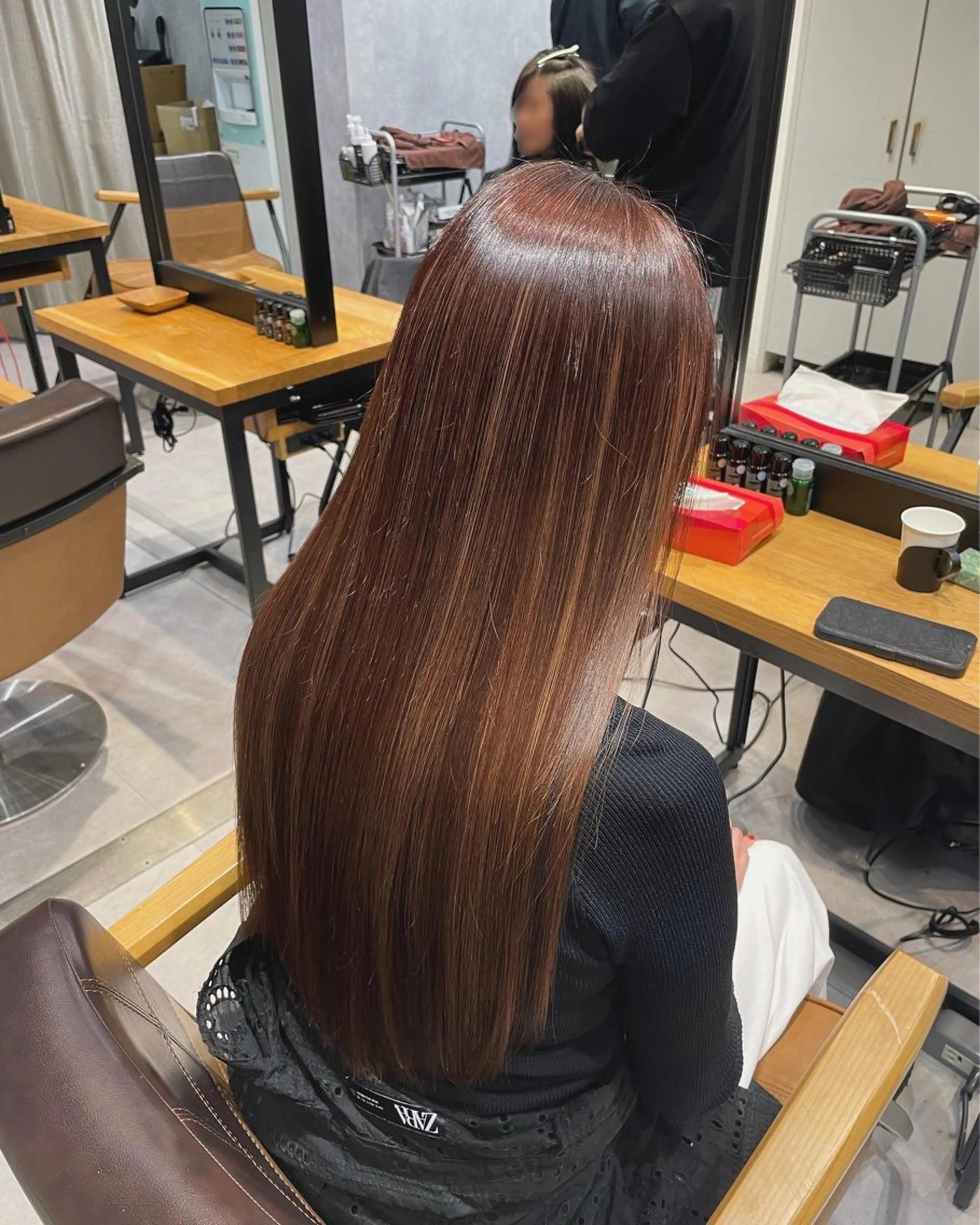 ロング 縮毛矯正 縮毛矯正 ✨美髪専門✨ワタナベ 髪質改善のヘアスタイル