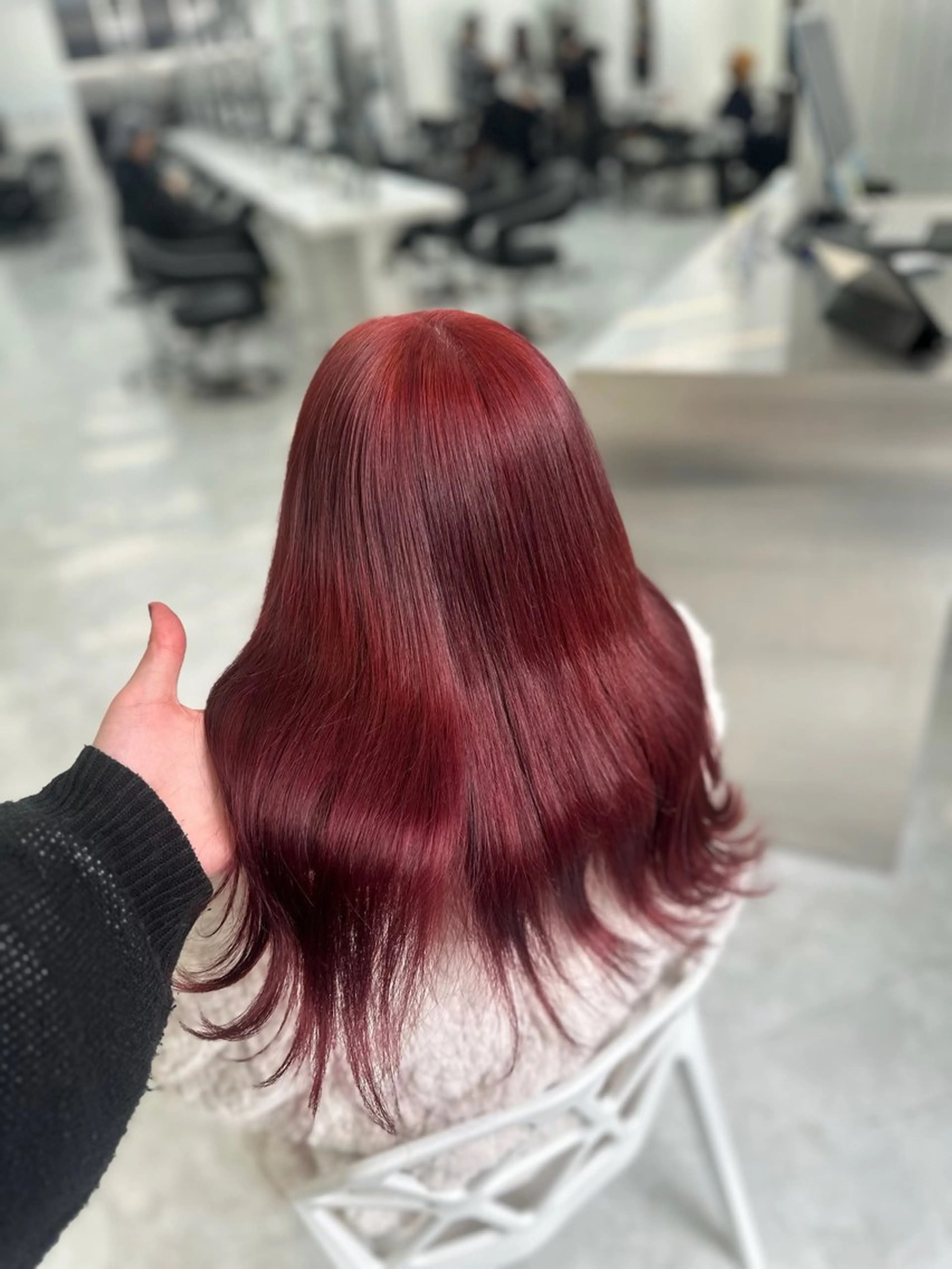 ロング カラー mina/暖色カラー 🥀韓国風カット🥀のヘアスタイル