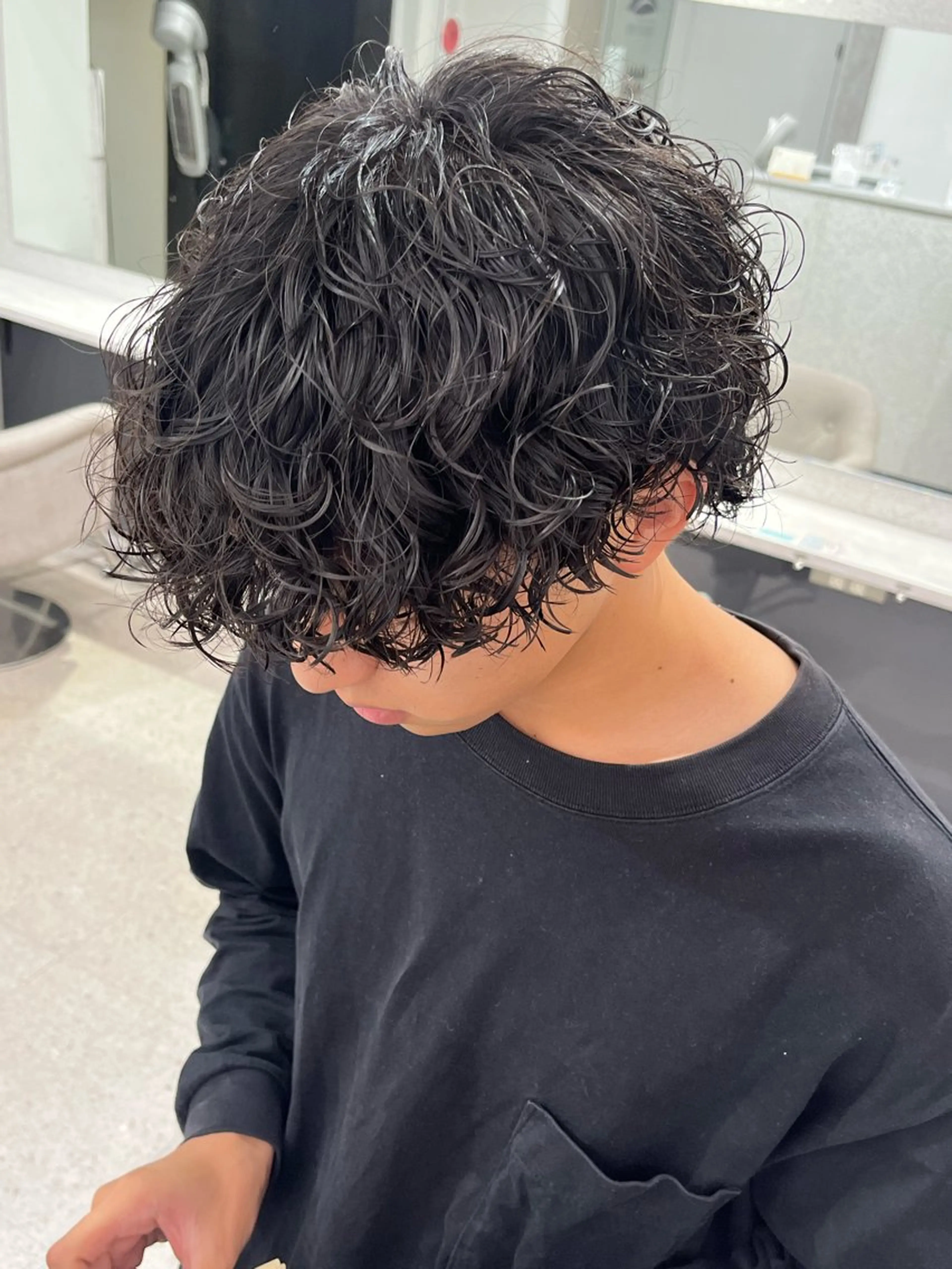 パーマ メンズ カット パーマ 🍐シャドウパーマ メンズ特化/守岡🍐のヘアスタイル