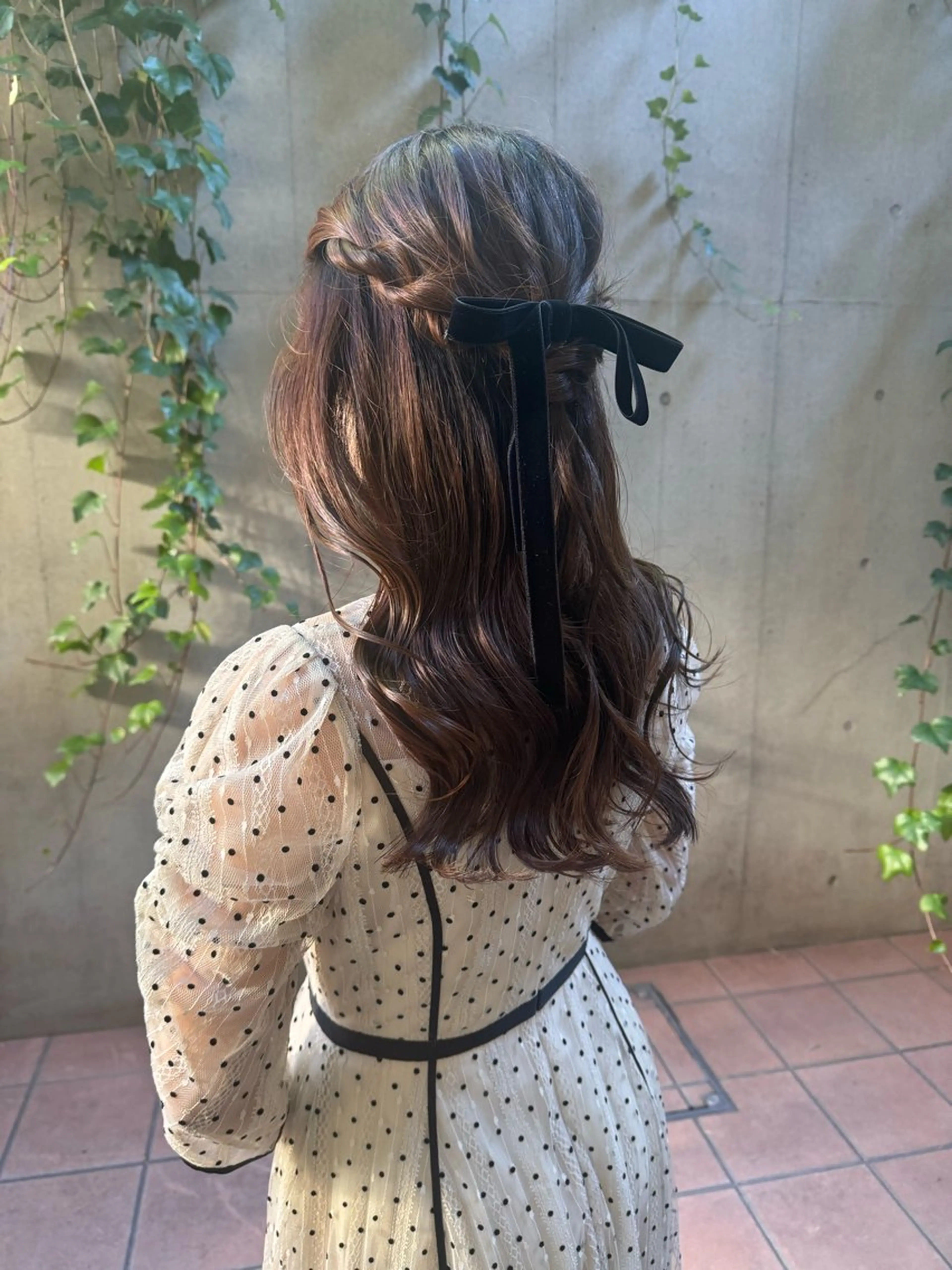 セミロング ヘアアレンジ ヘアセット 🎗️【ヘアセット 美眉】吉川玲🎗️のヘアスタイル