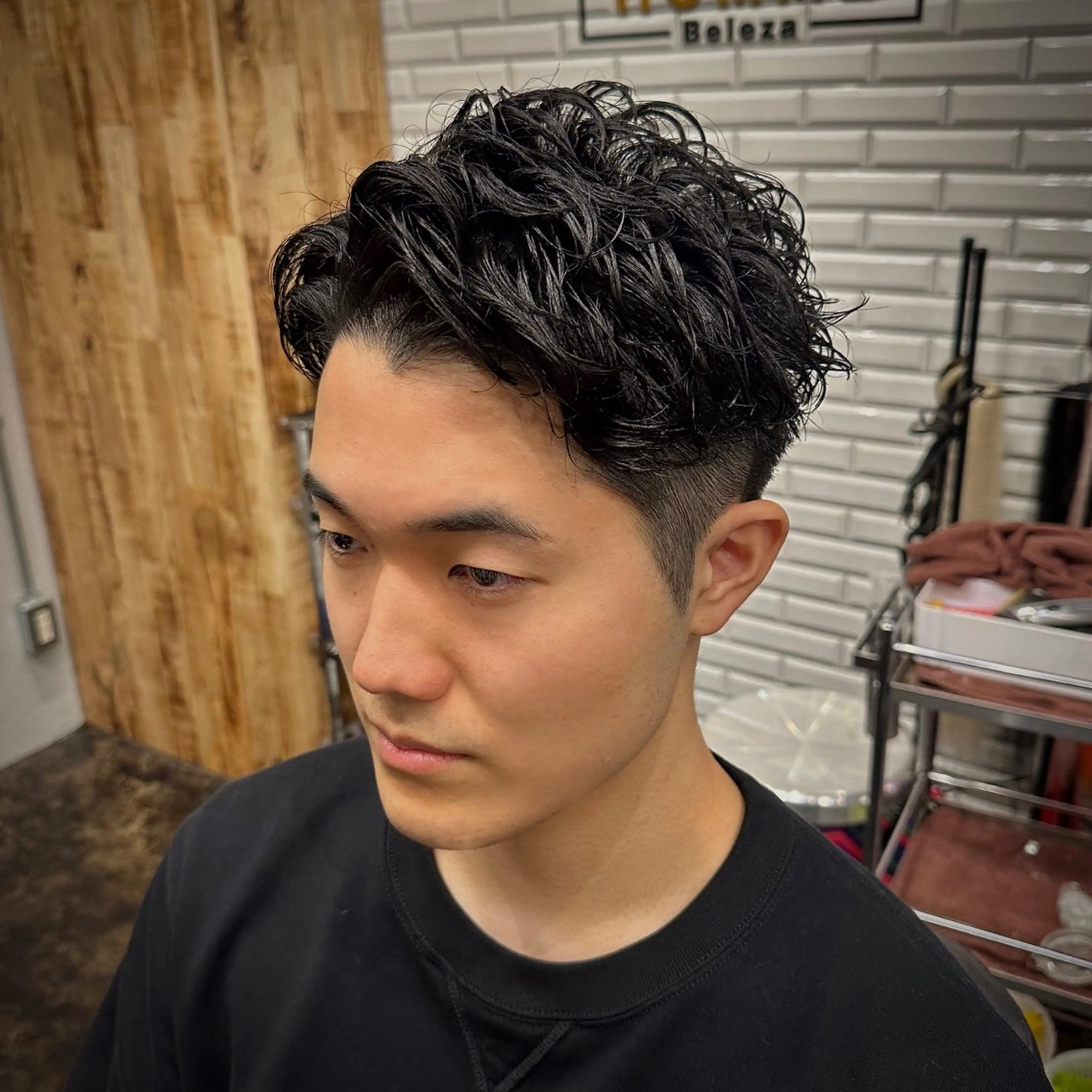ショート パーマ メンズ メンズパーマ カット パーマ トリートメント ツイスパ/メンズ パーマ/歩夢のヘアスタイル