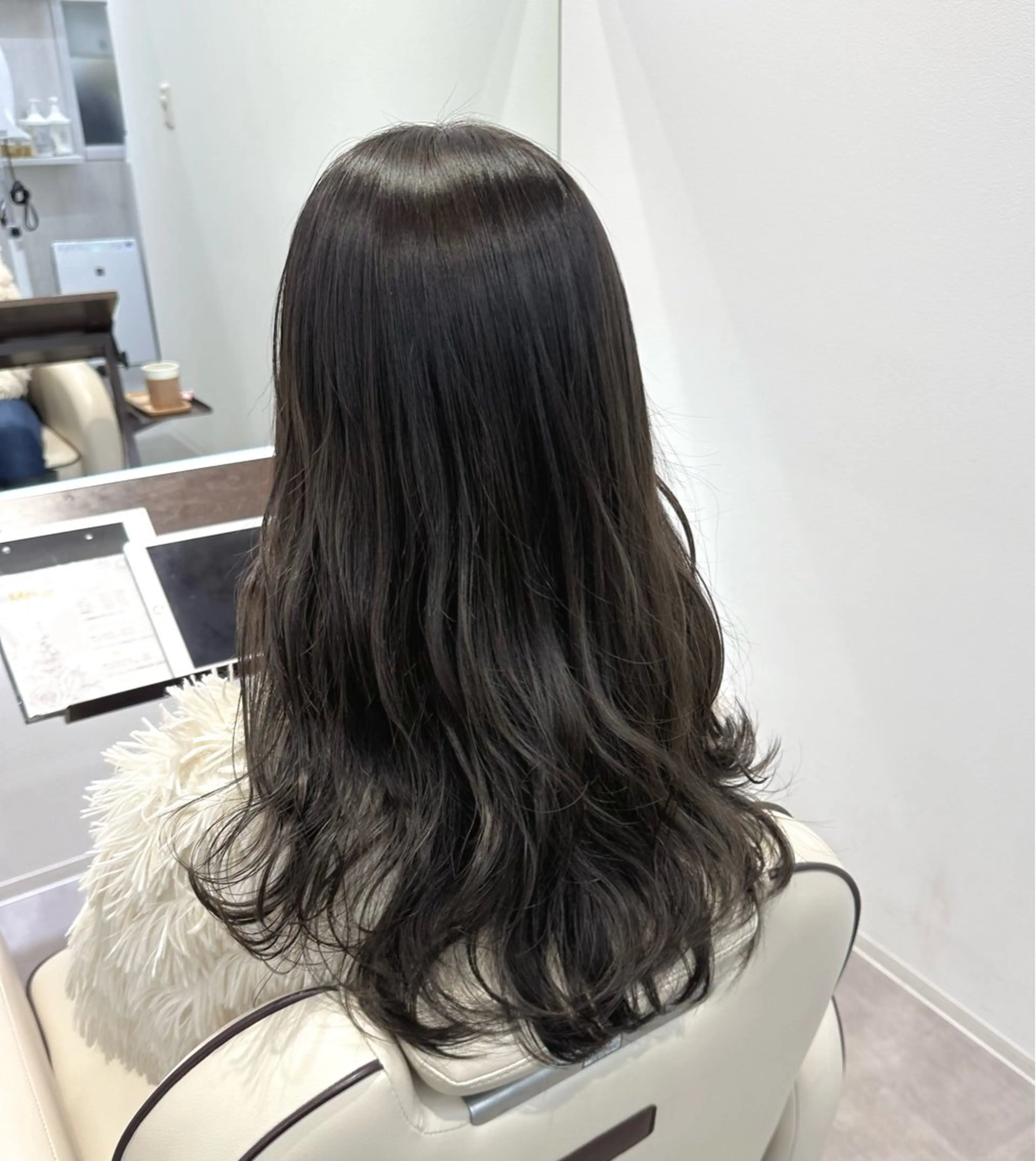ロング カラー 透明感カラー グレージュ カット ヘアカラー トリートメント 桃香🍑/縮毛矯正 /ダブルカラーのヘアスタイル