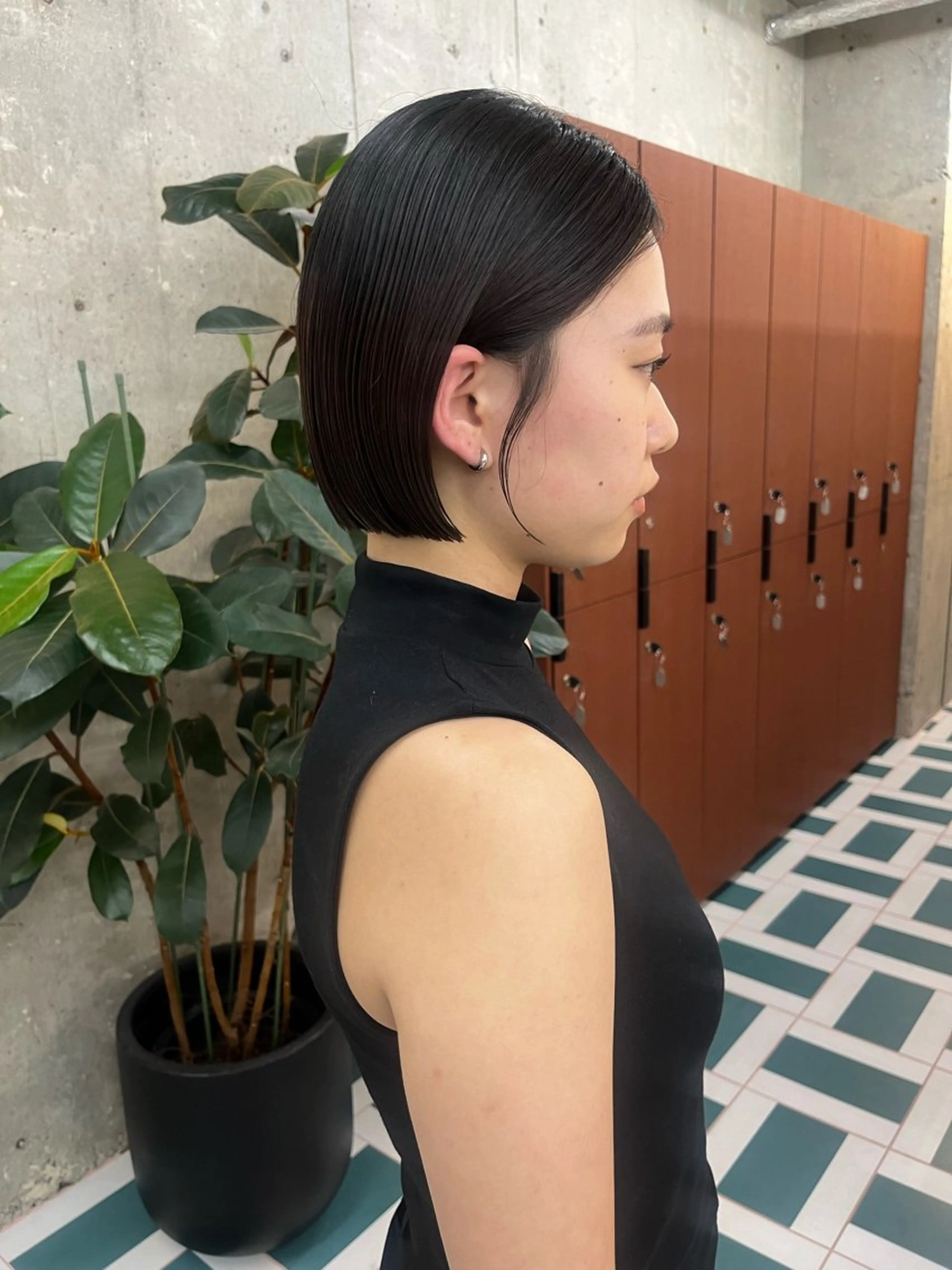 ショート 切りっぱなしボブ ボブ noé所属・HINA/栄/ボブ/ ボブパーマ/インナーのヘアスタイル