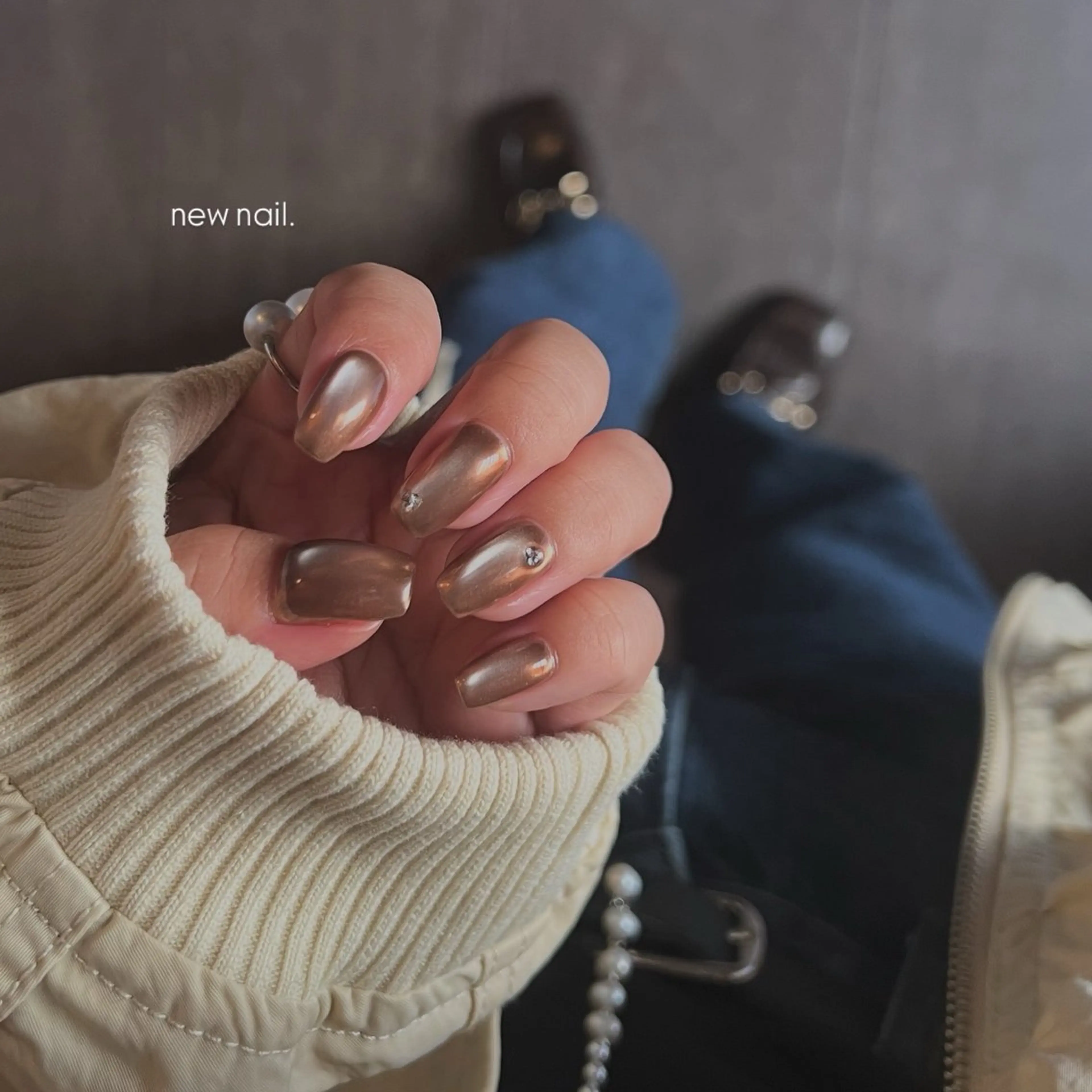 ネイル ミラーネイル ハンドネイル LooP riho / nuanceのネイルデザイン