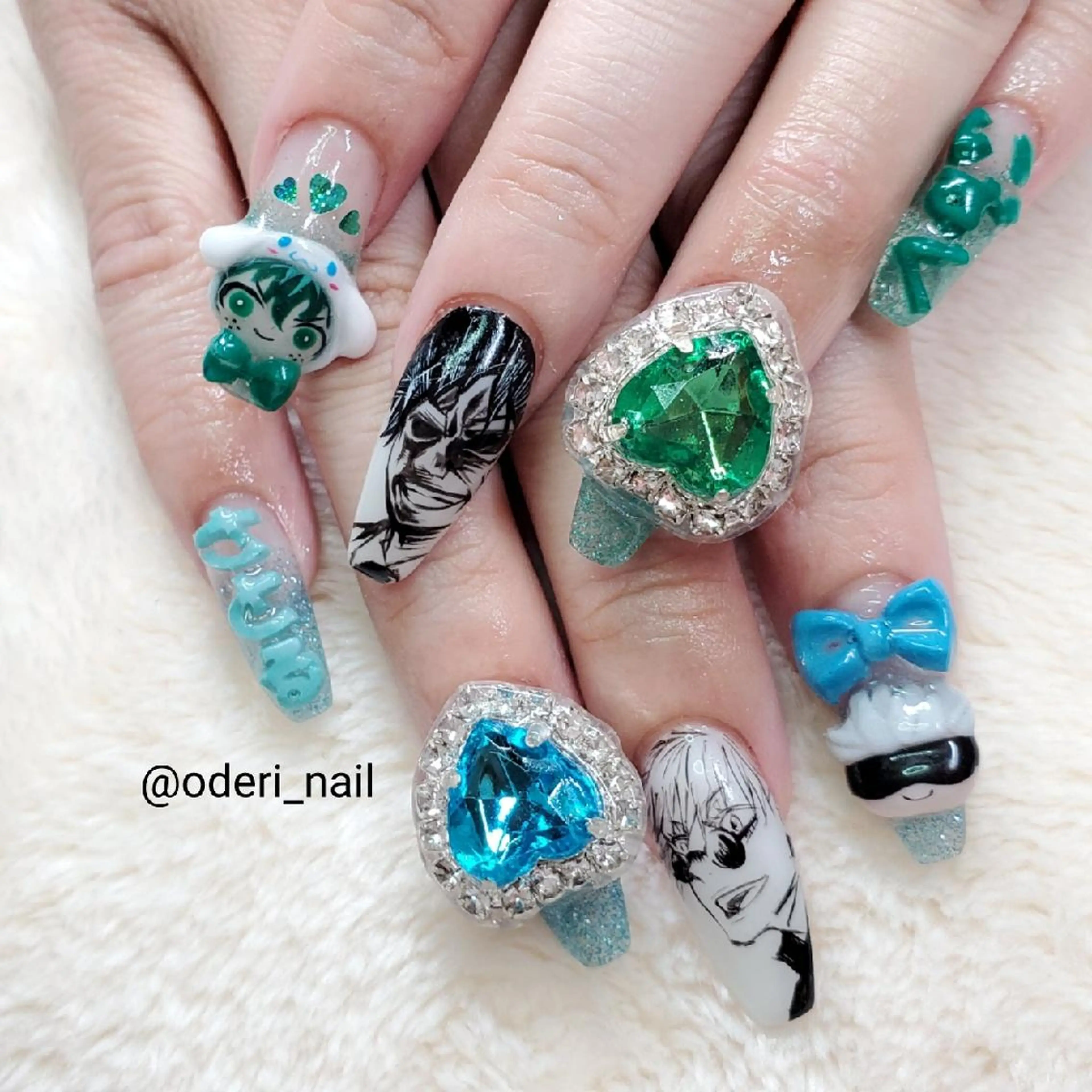 ネイル アートネイル フットネイル ジェルネイル グリーン 春ネイル おで@ oderi_nailのネイルデザイン