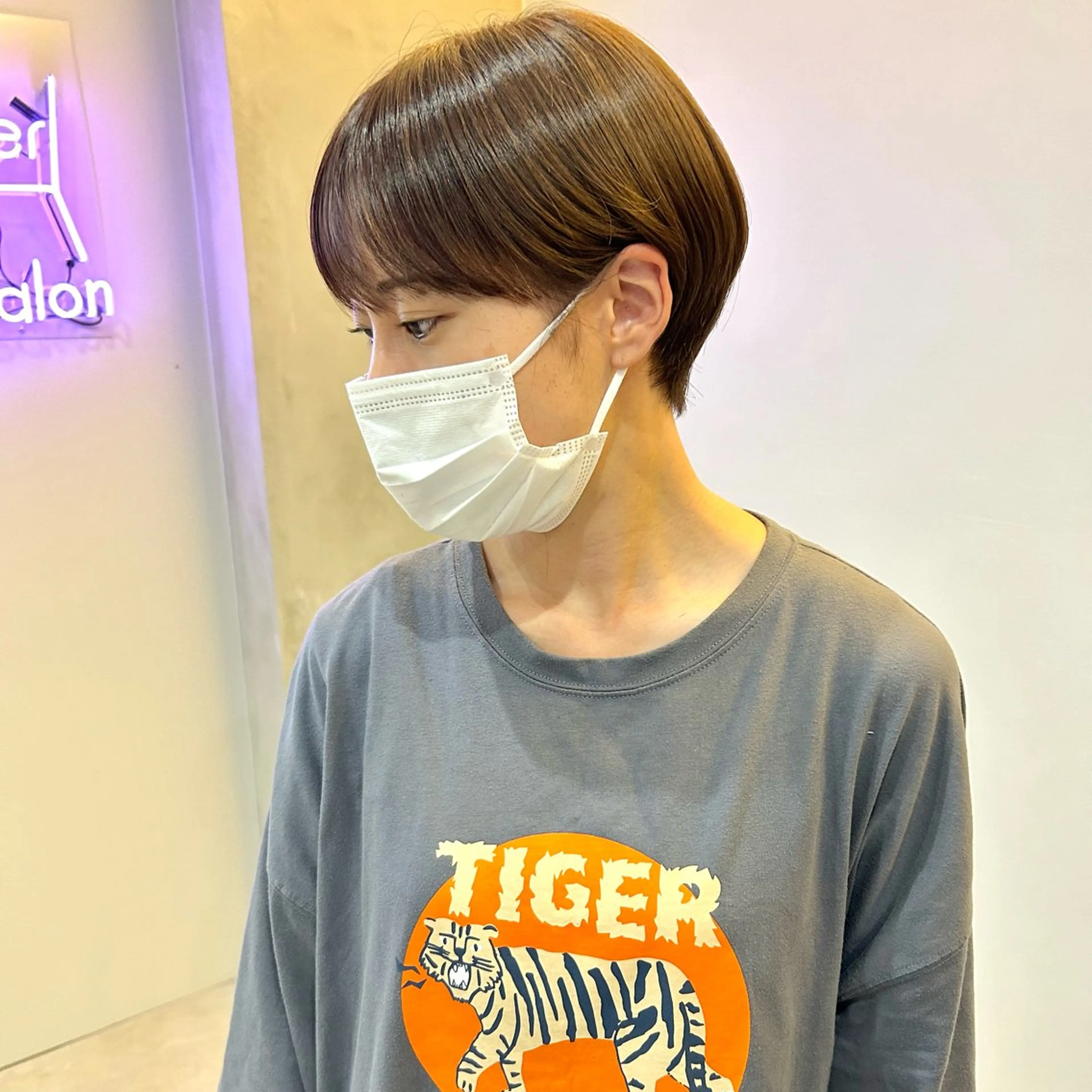 ショート カラー ショートボブ ボブ ショートヘア 一ノ瀬 暁のヘアスタイル