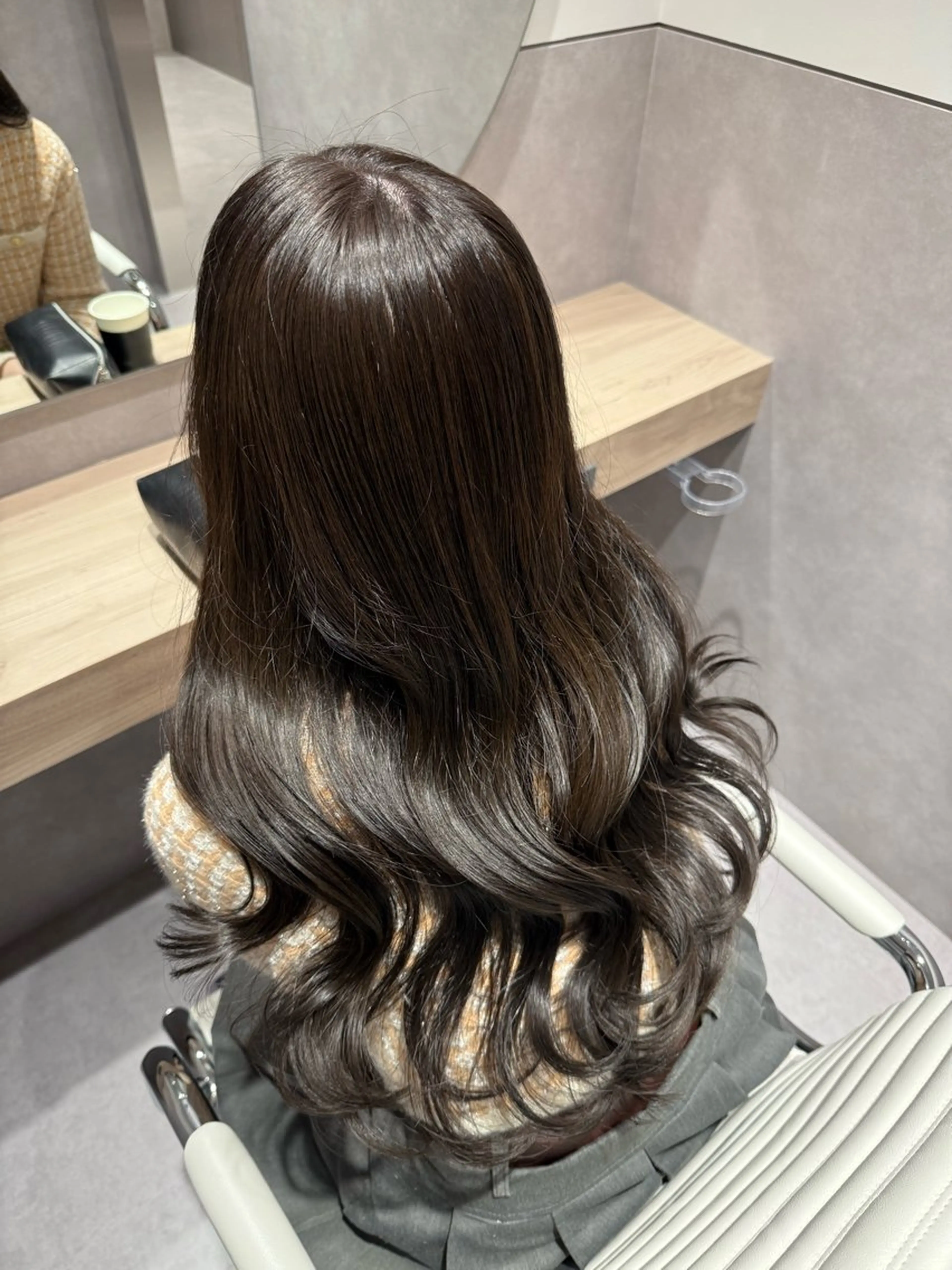 ロング カラー ヘアアレンジ ブラウンカラー ippo所属・💎韓国ヘア/ 艶カラー💎souのヘアスタイル