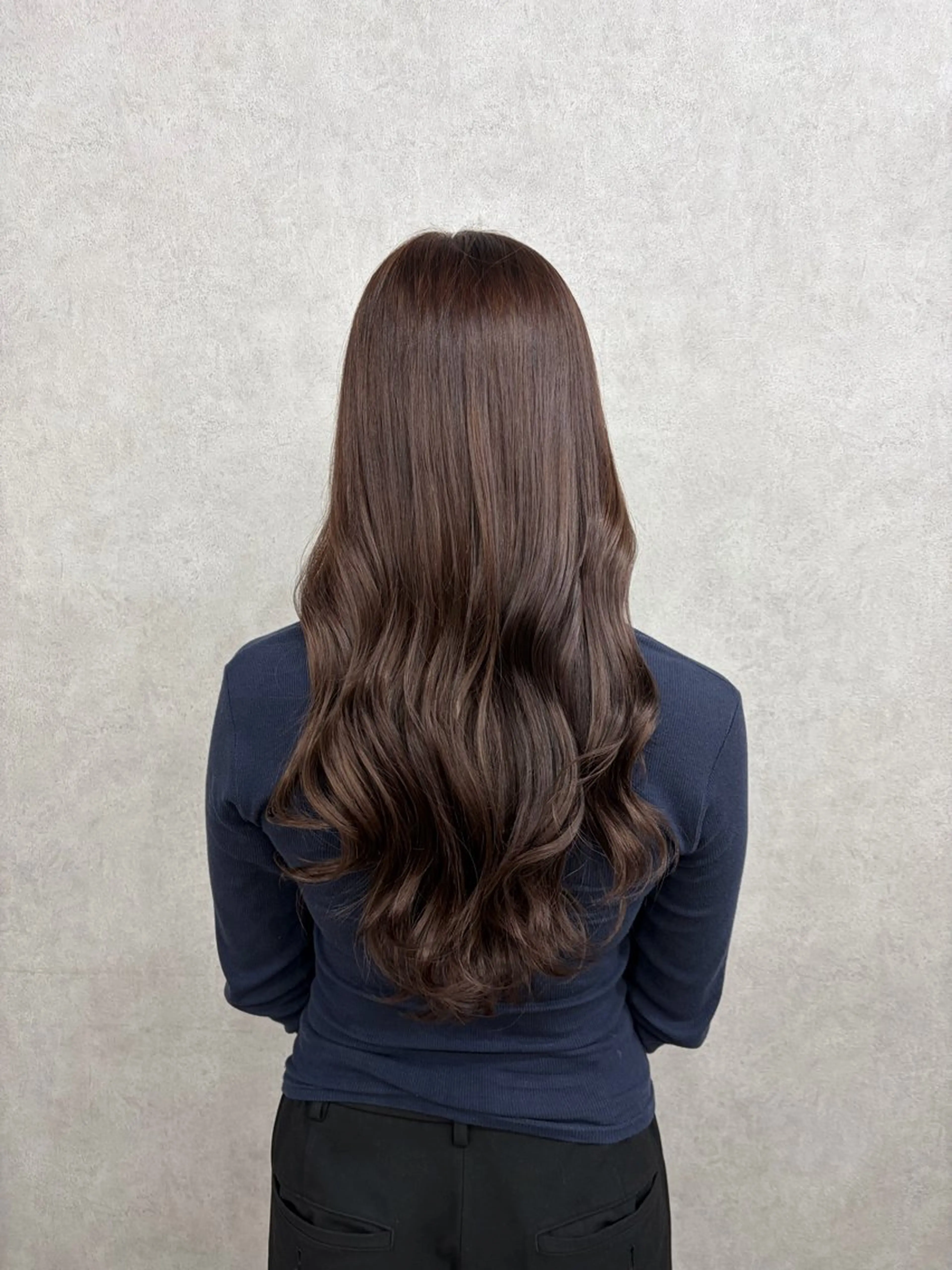 ロング カラー ラベンダーカラー 倉澤 愛理のヘアスタイル