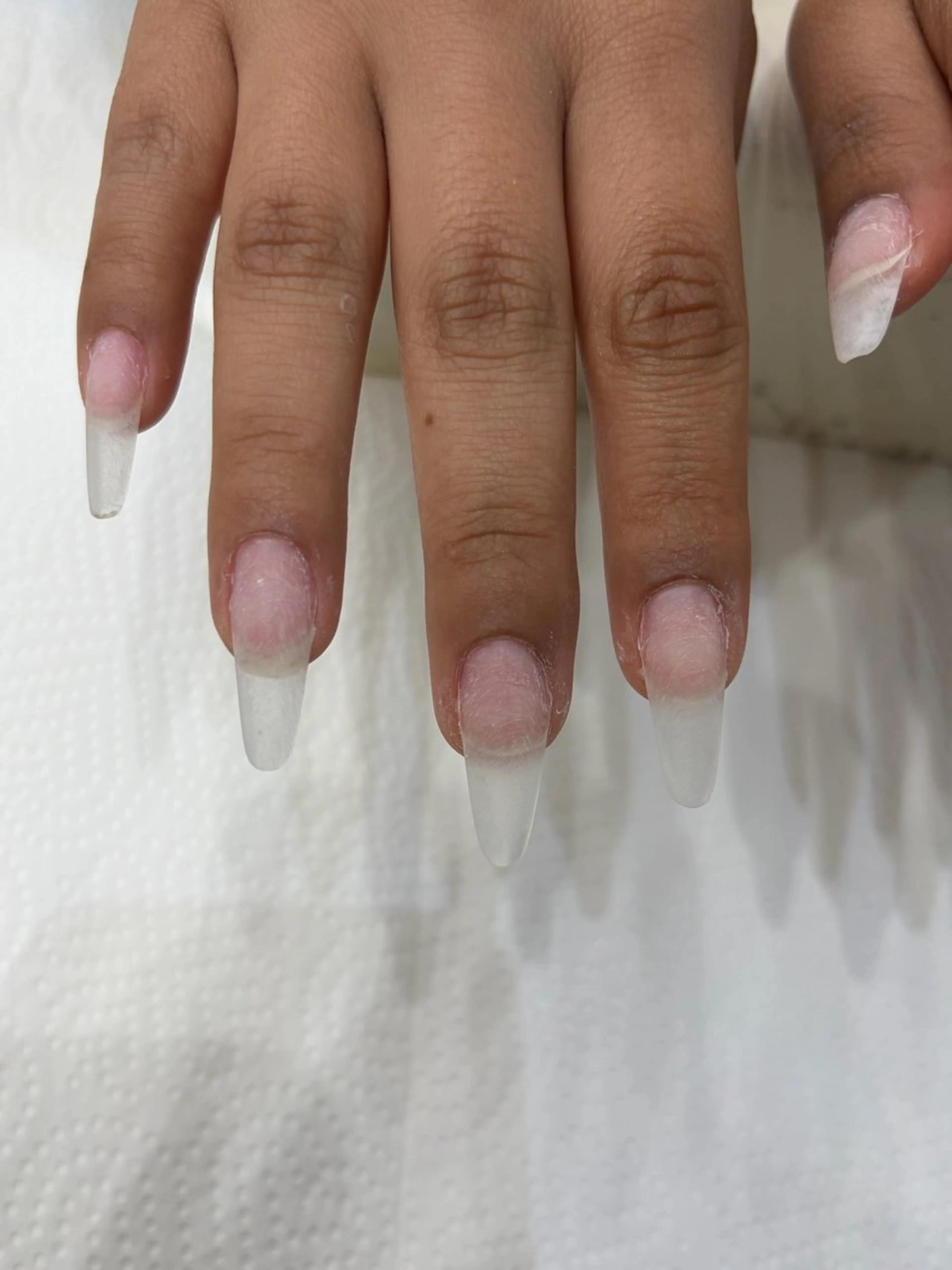 ネイル ロングネイル ワンカラーネイル スカルプネイル ハンドネイル Salondevi2 isanaのネイルデザイン