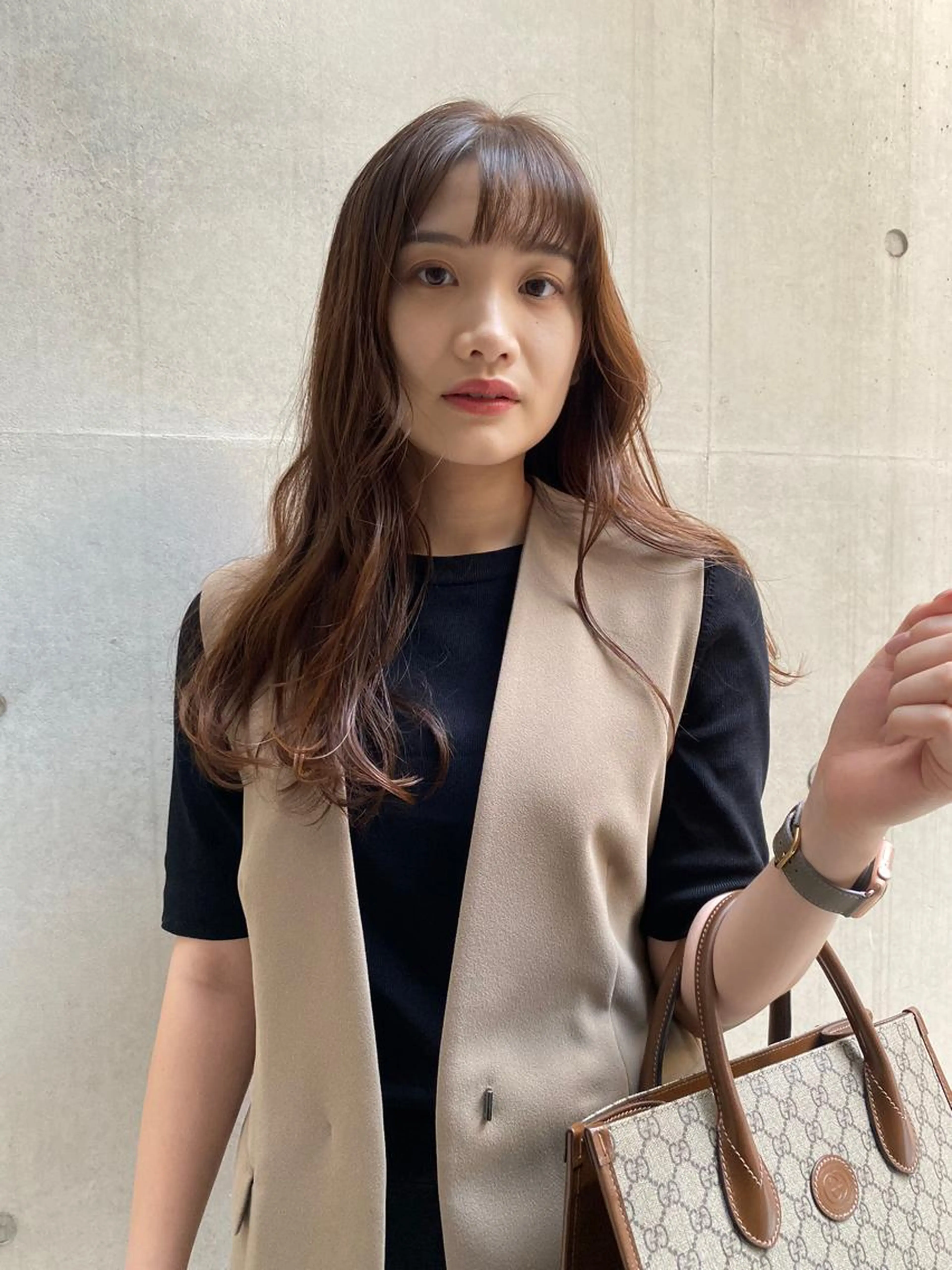 似合わせ小顔カット+髪質改善ストレート(縮毛矯正)の写真