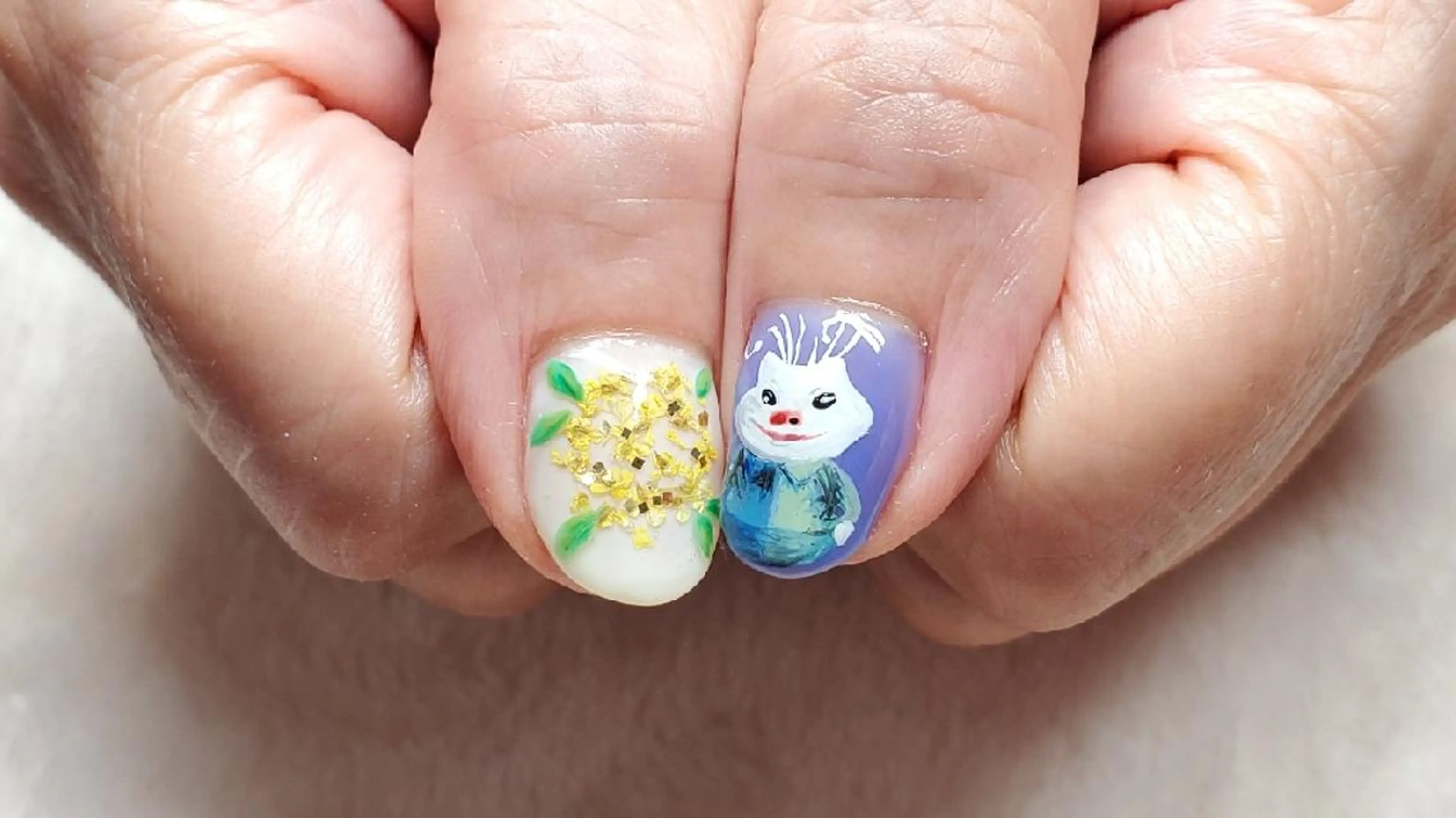 ネイル オーロラネイル おで@ oderi_nailのネイルデザイン