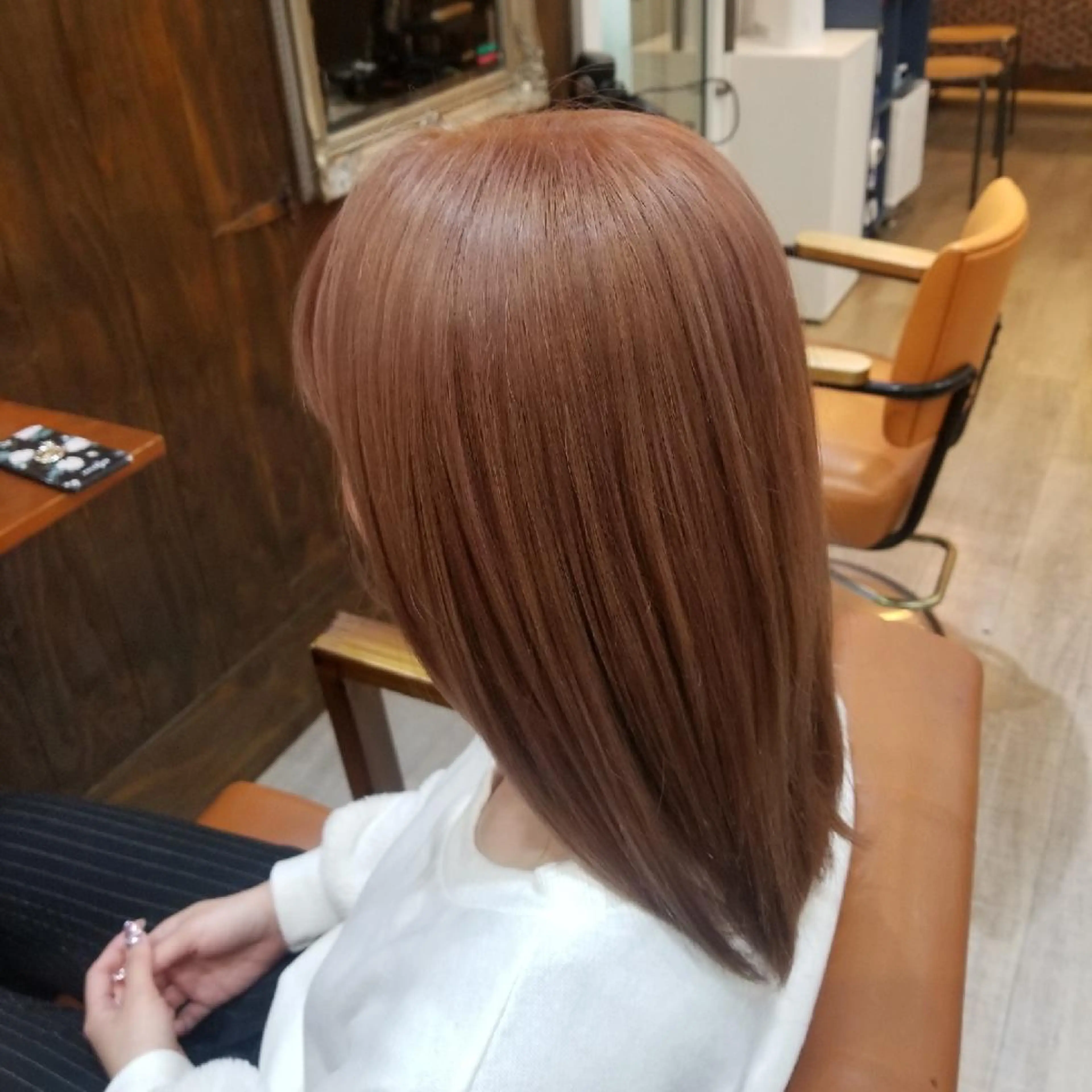 ミディアム カラー ヘアカラー トリートメント bathair  所属・bathair 持田侑祐のヘアスタイル