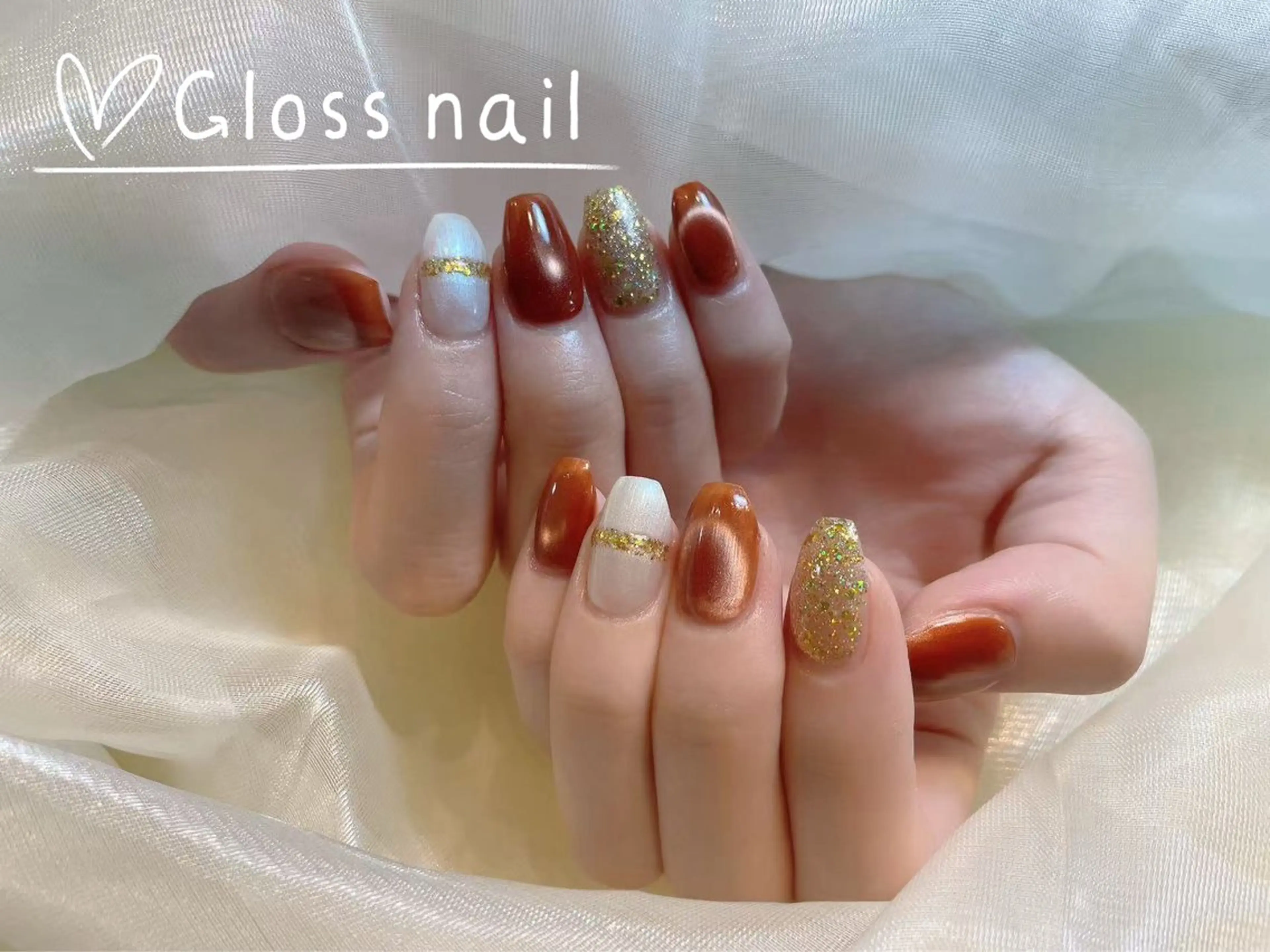 ネイル miho🍎 Gloss nailのネイルデザイン
