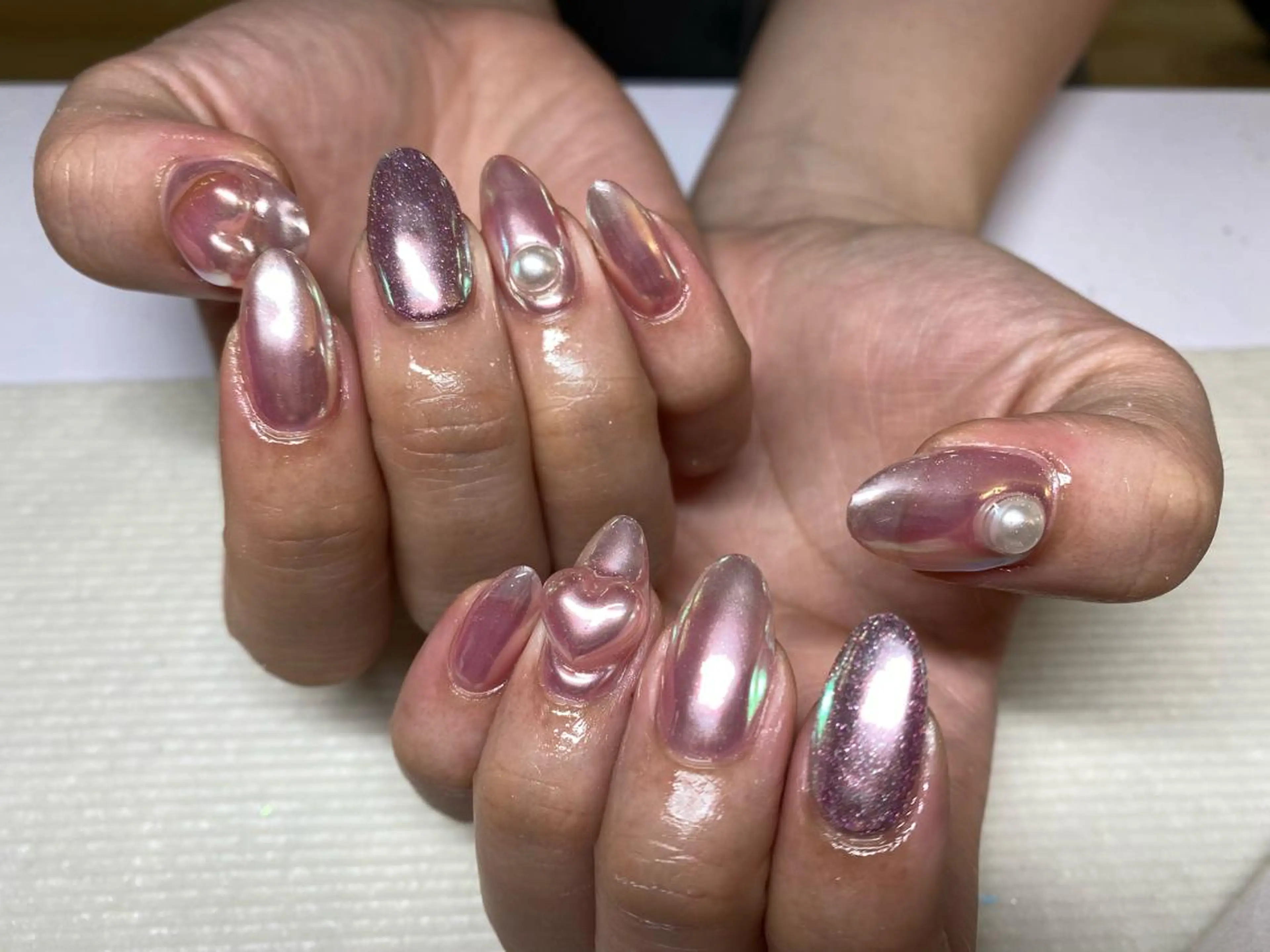 ネイル 氷ネイル・うるうるネイル imai eriのネイルデザイン