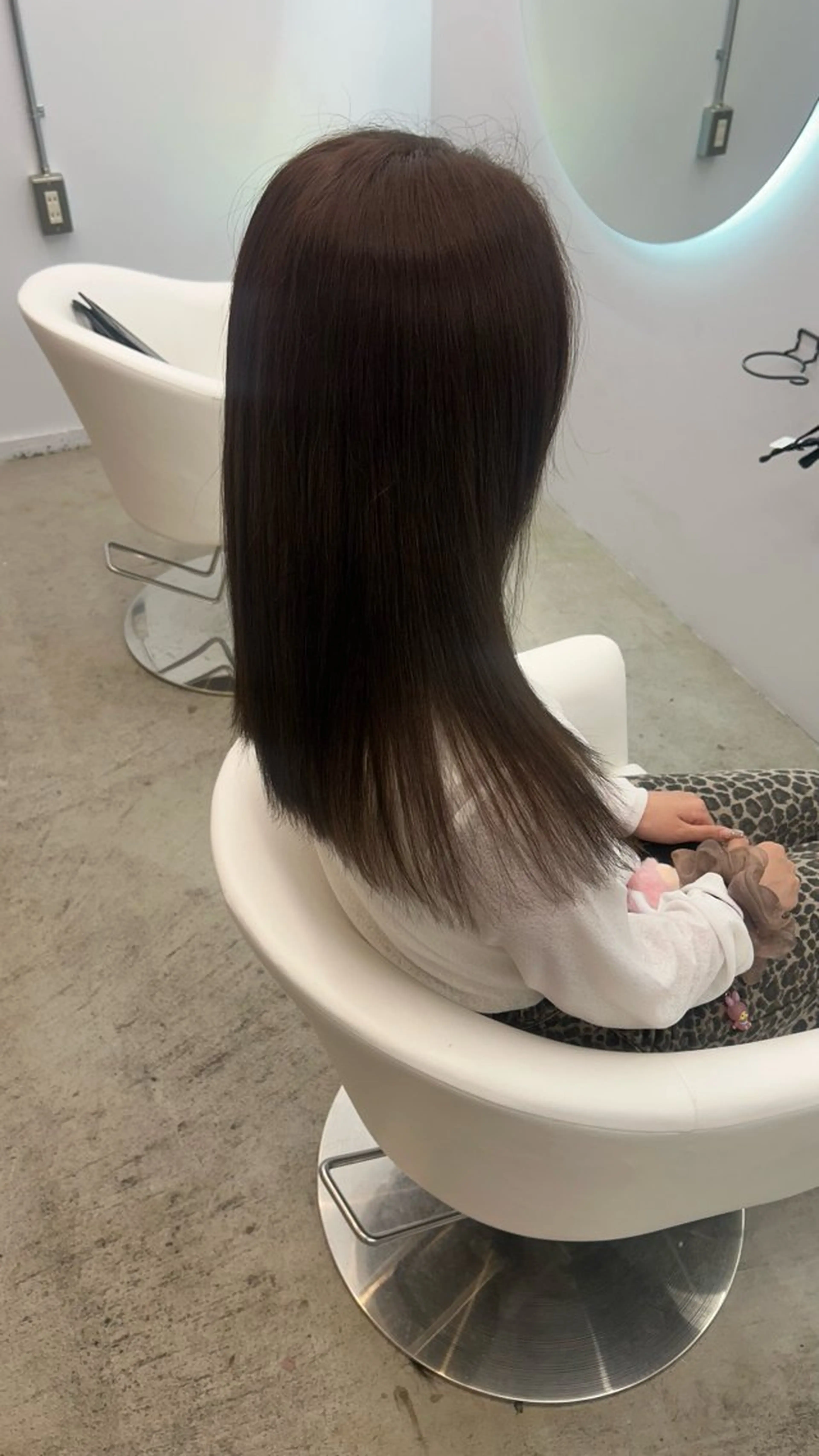 ミディアム カラー ヘアカラー トリートメント 今田 真依のヘアスタイル