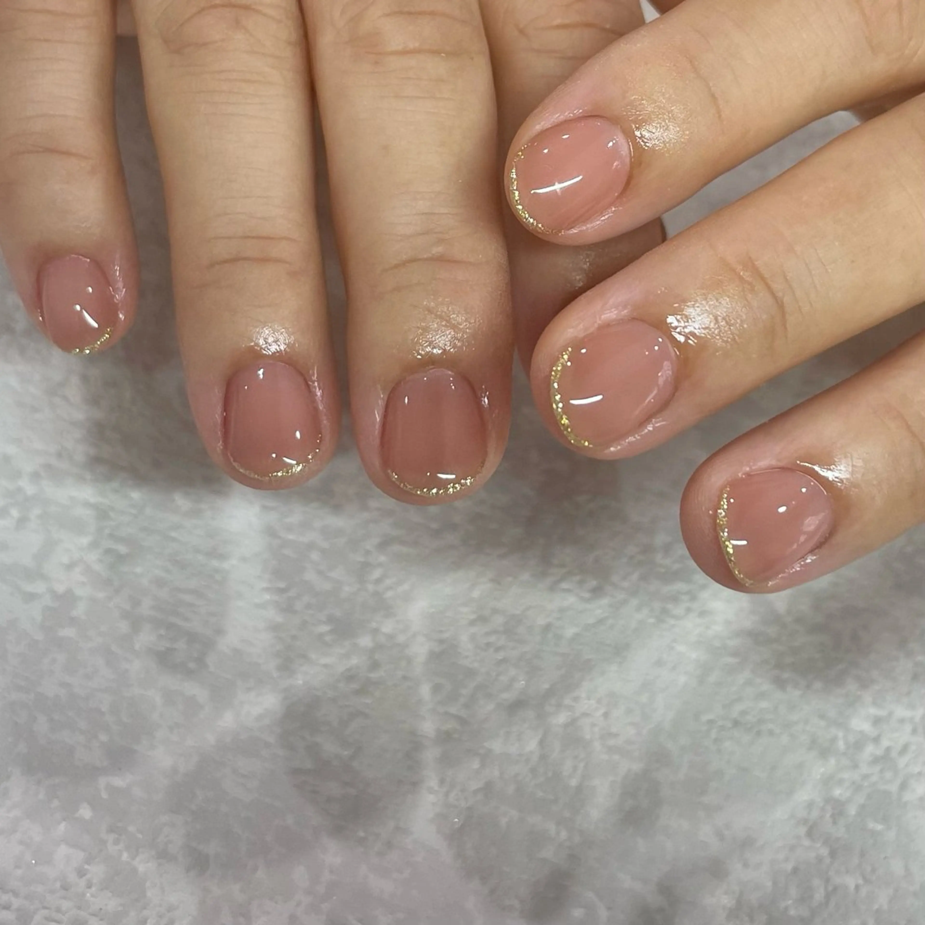 ネイル ラメ(グリッター) パラジェルサロン 大人女性が通うサロンのネイルデザイン