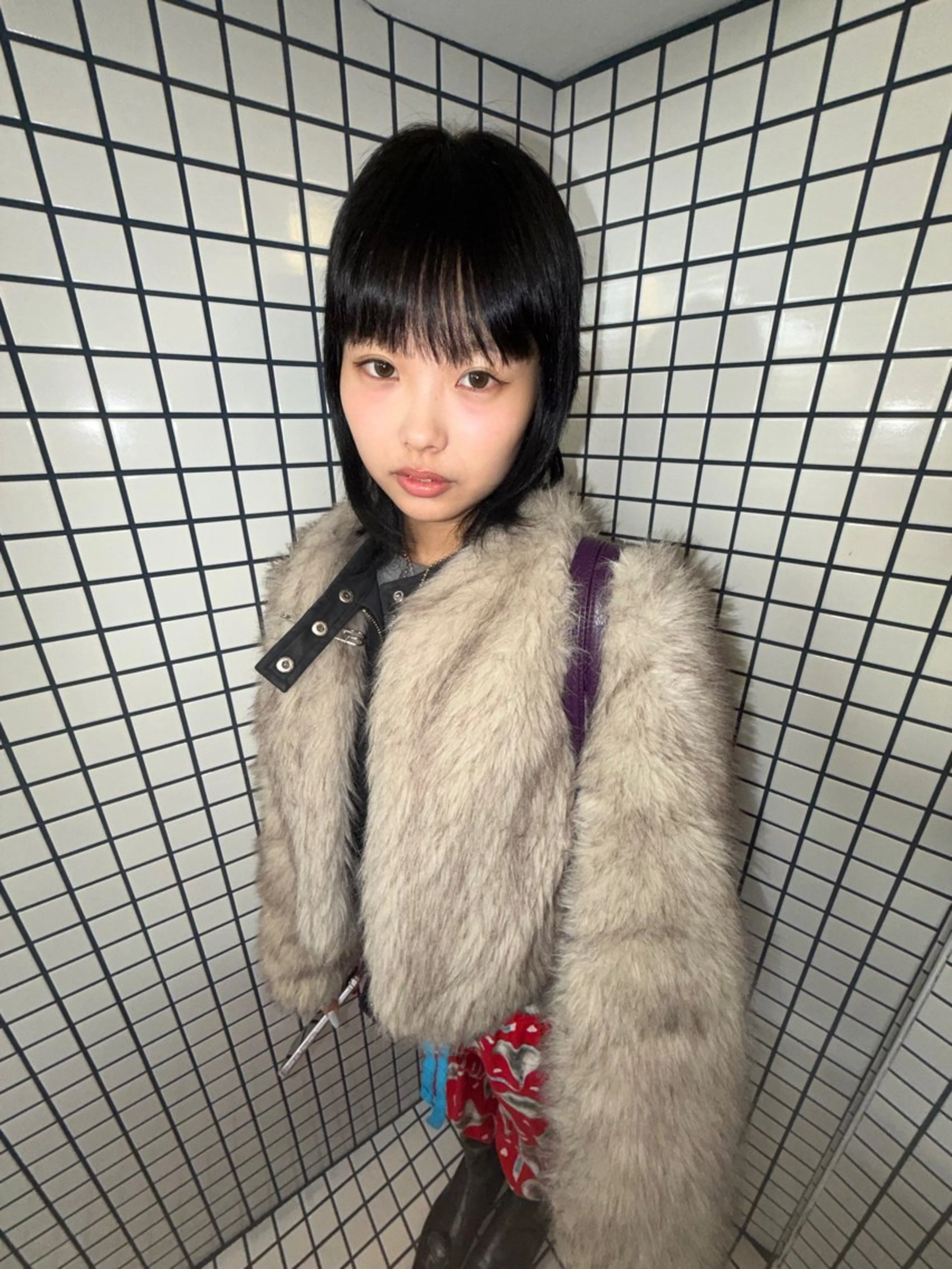 ミディアム トリートメント ひな ブリーチ/ハイトーンのヘアスタイル