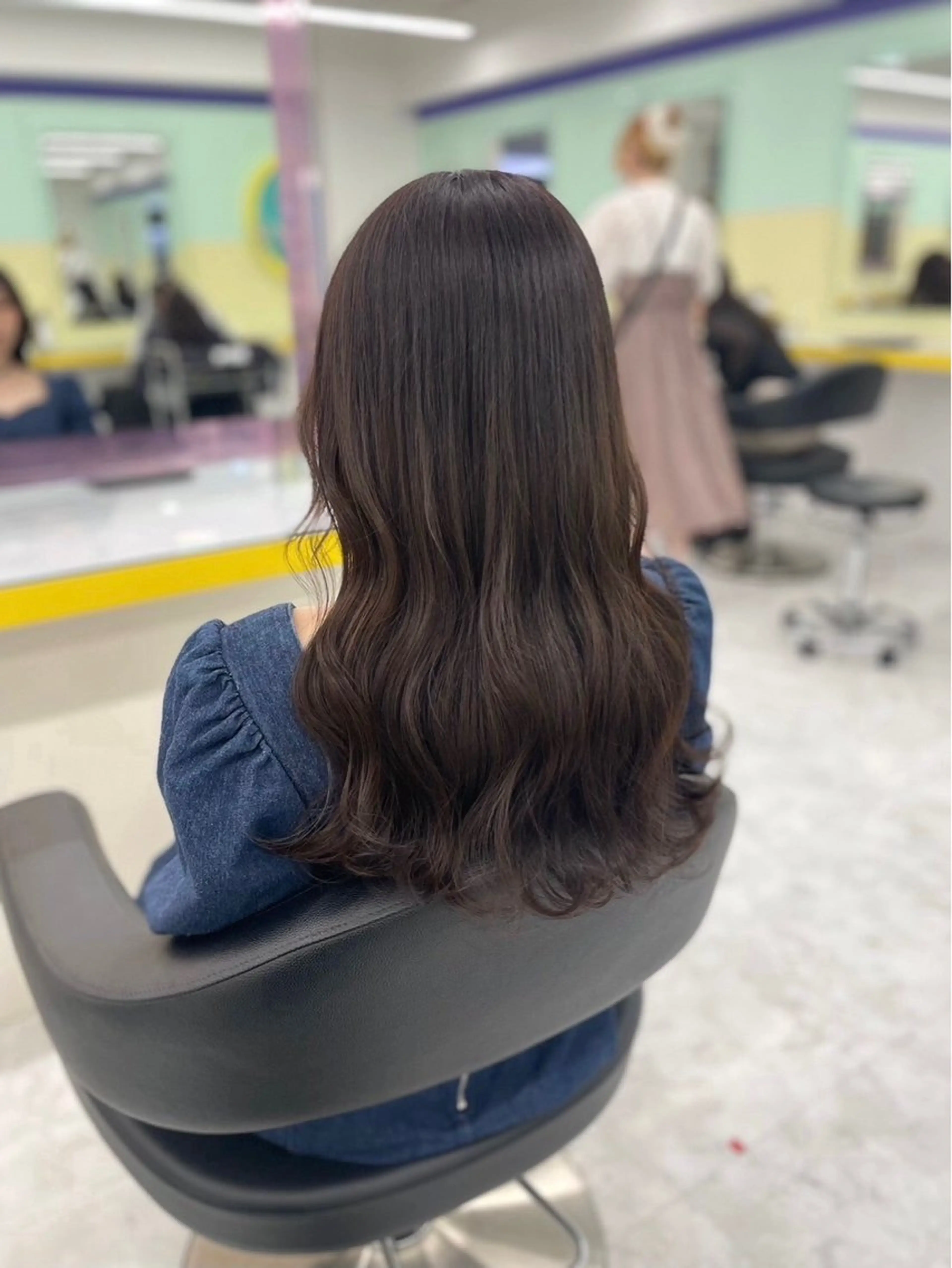 ロング カラー ヘアアレンジ Ryo横浜韓国ヘア/ 曲がる縮毛矯正特化のヘアスタイル