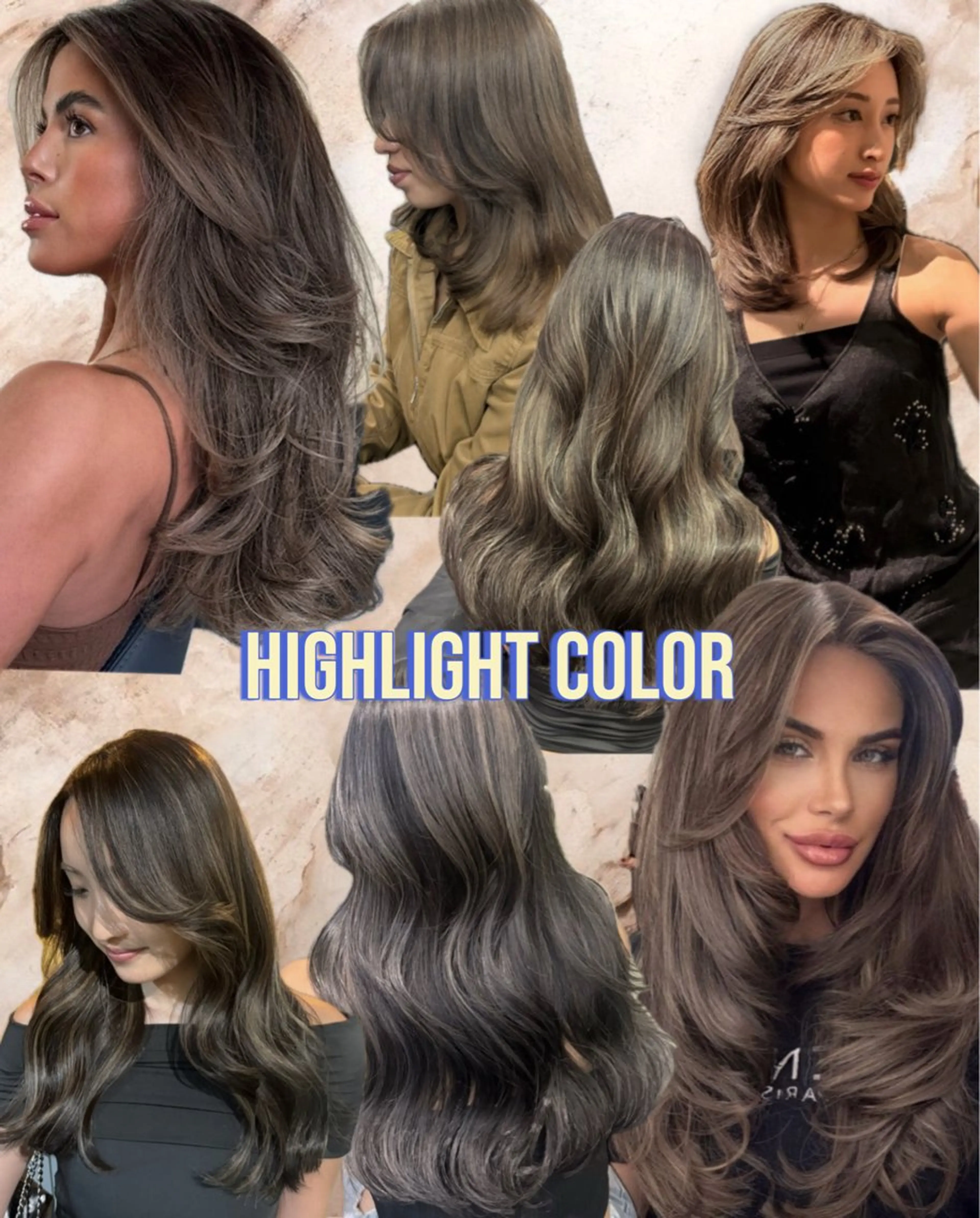 ロング カラー ヘアカラー トリートメント オリーブベージュ 🫒🩶Rianaのヘアスタイル