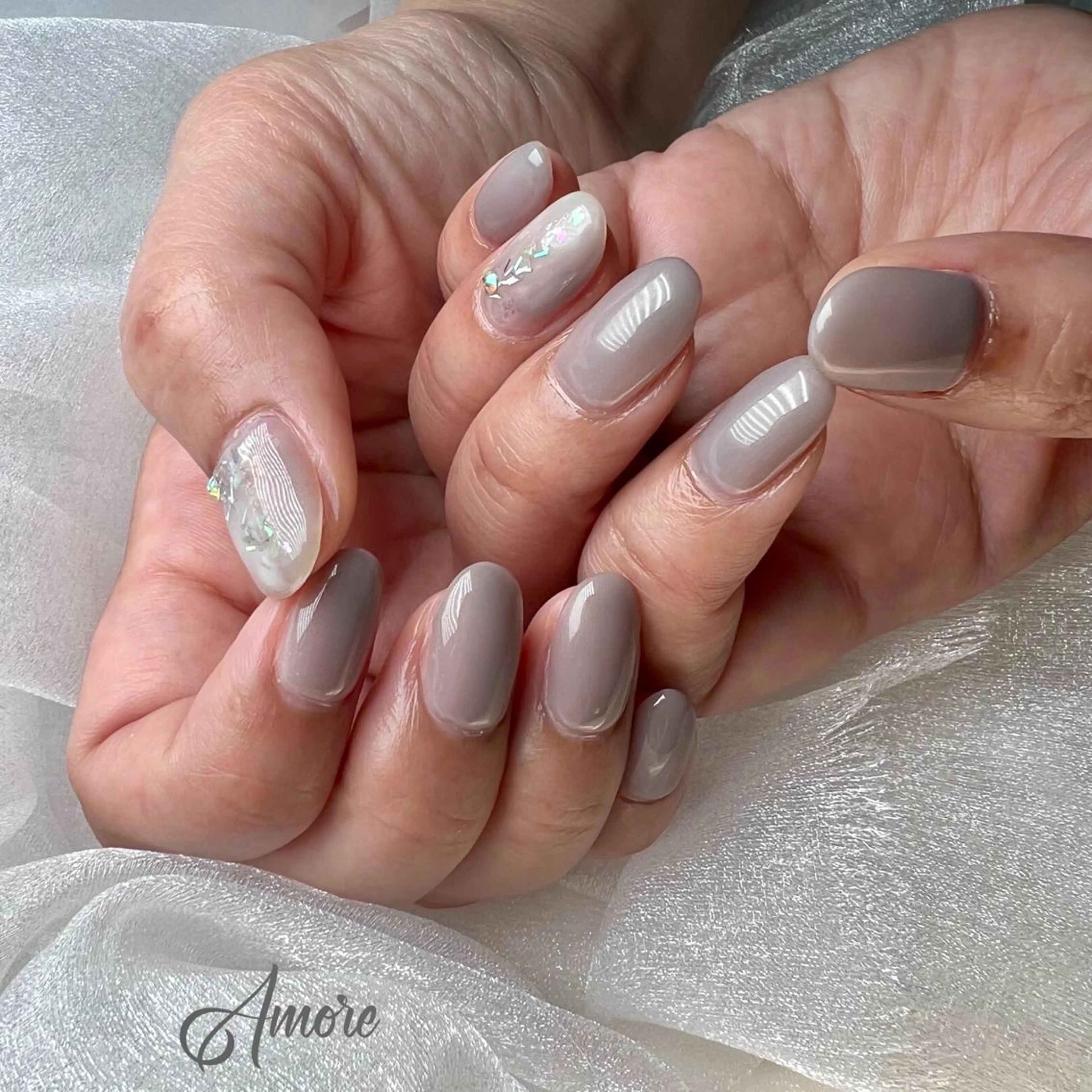 ネイル ジェルネイル 韓国ネイル ミラーネイル オフィスネイル パラジェル You kyehwaのネイルデザイン