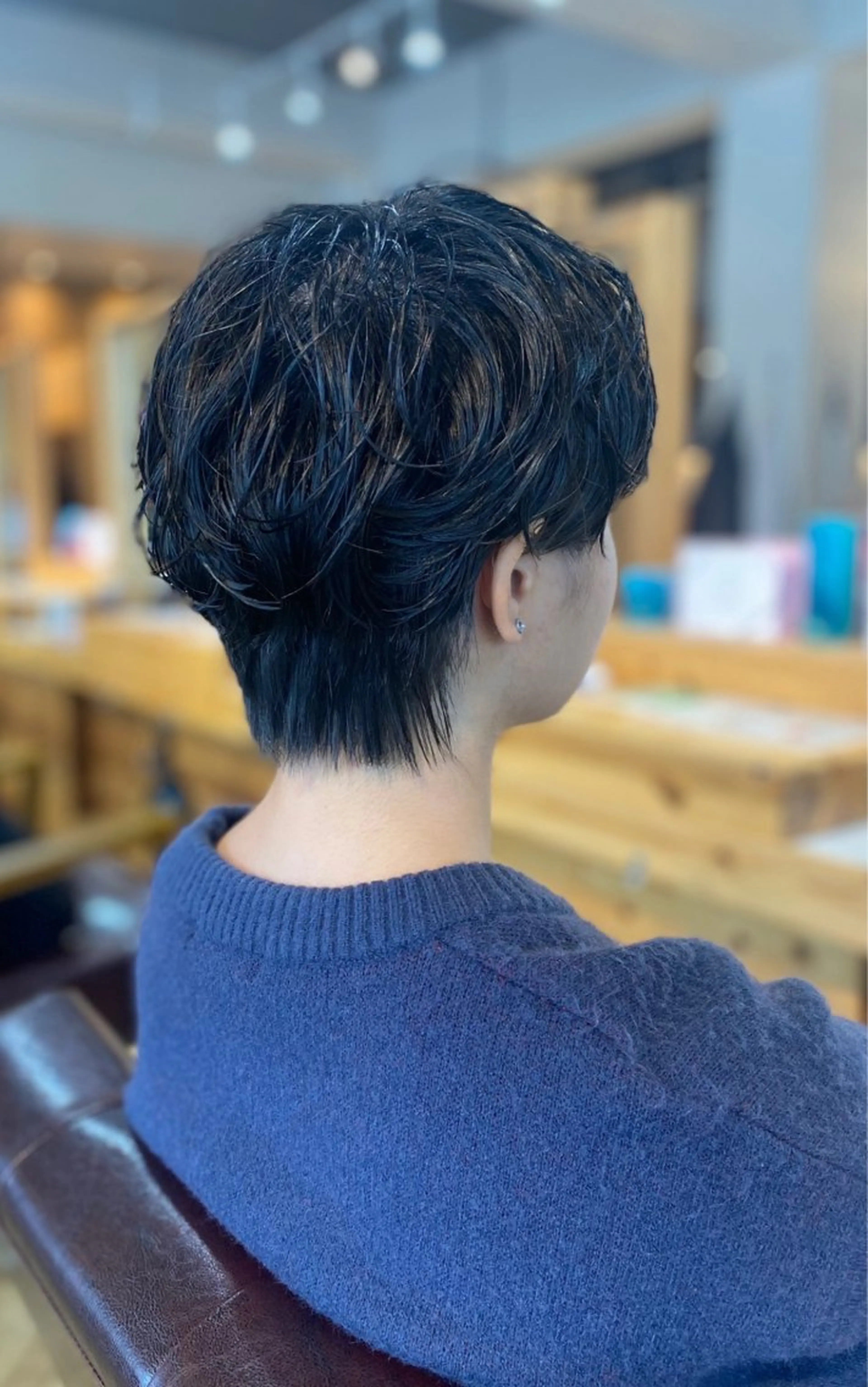 ショート パーマ メンズ フェザーパーマ メンズパーマ ニュアンスパーマ 上原 心のヘアスタイル