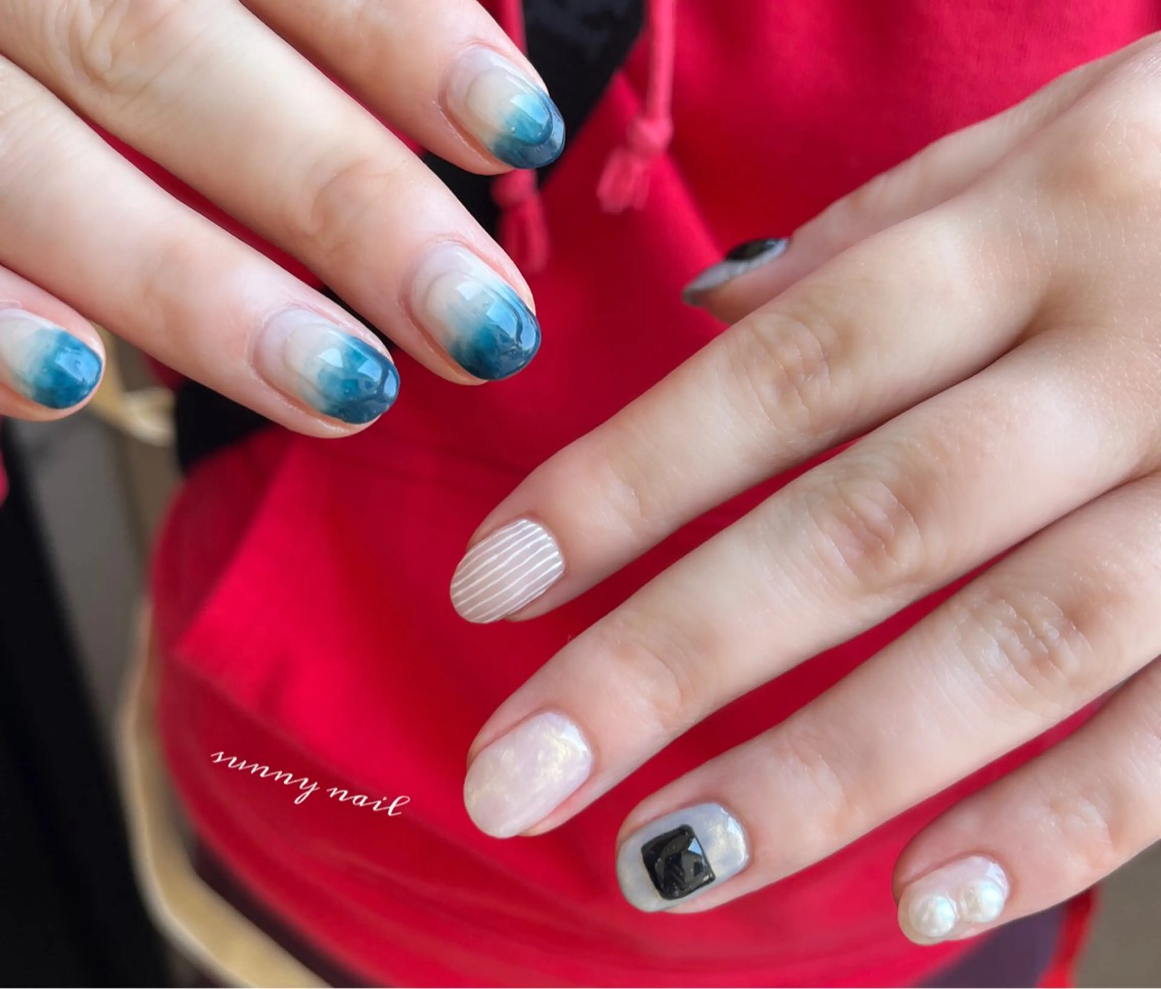 ネイル カジュアル ジェルネイル パラジェル sunny nailのネイルデザイン