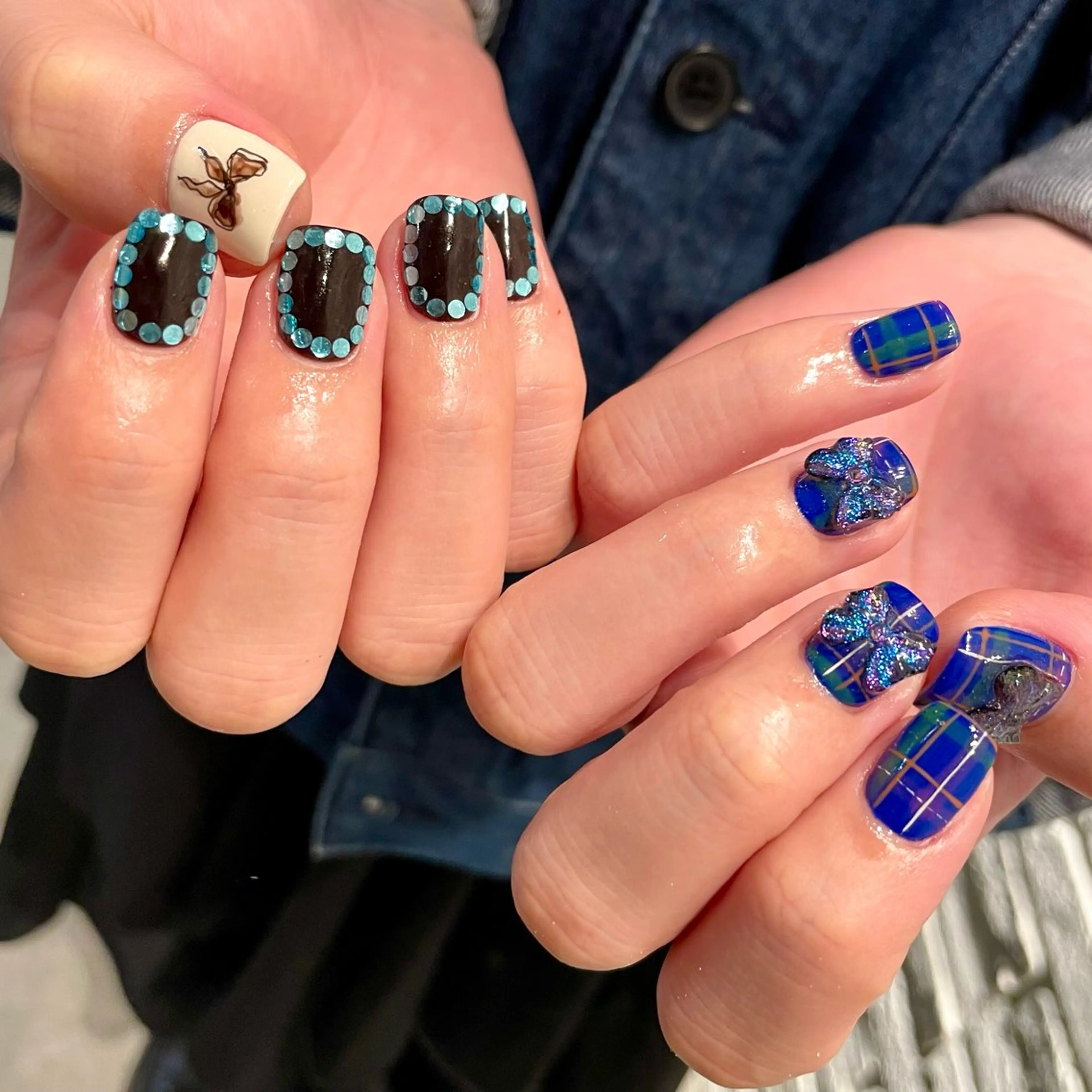 ショート m kaori𓃟のネイルデザイン