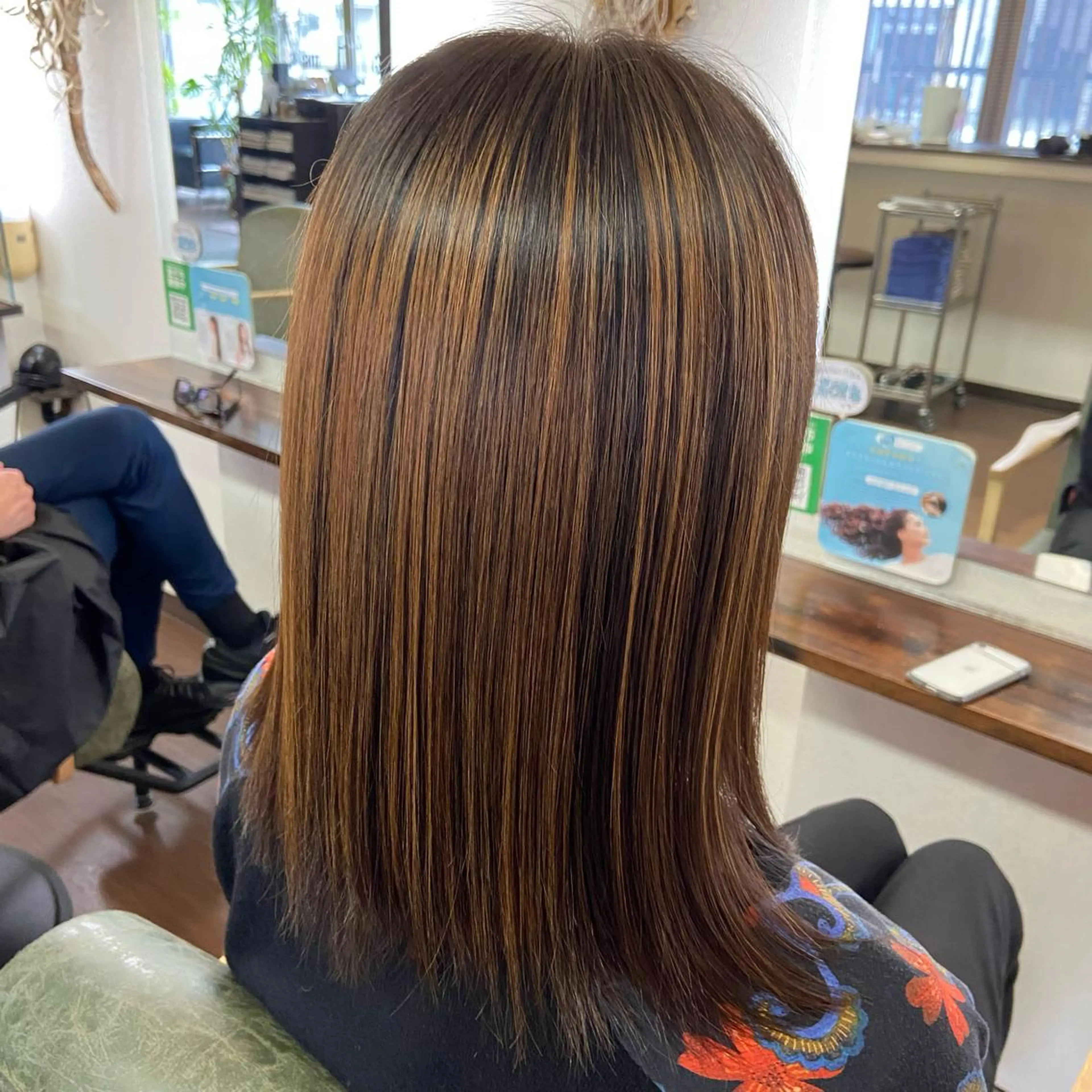 セミロング カラー トリートメント 大人女性の艶カット カラー/菊池柊真🌟のヘアスタイル