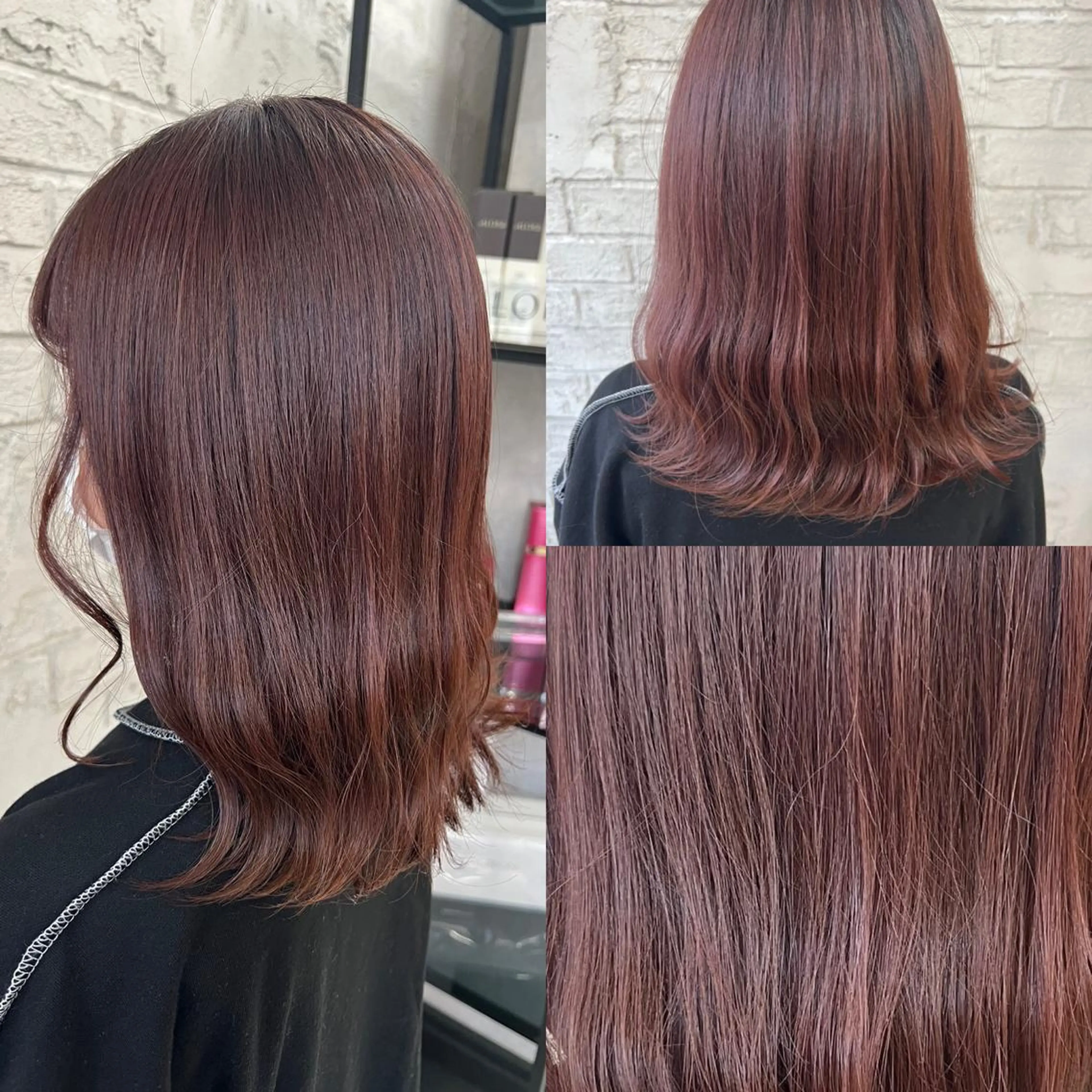 ミディアム カラー エクステ＆艶カラー 🎀YURINA🎀のヘアスタイル