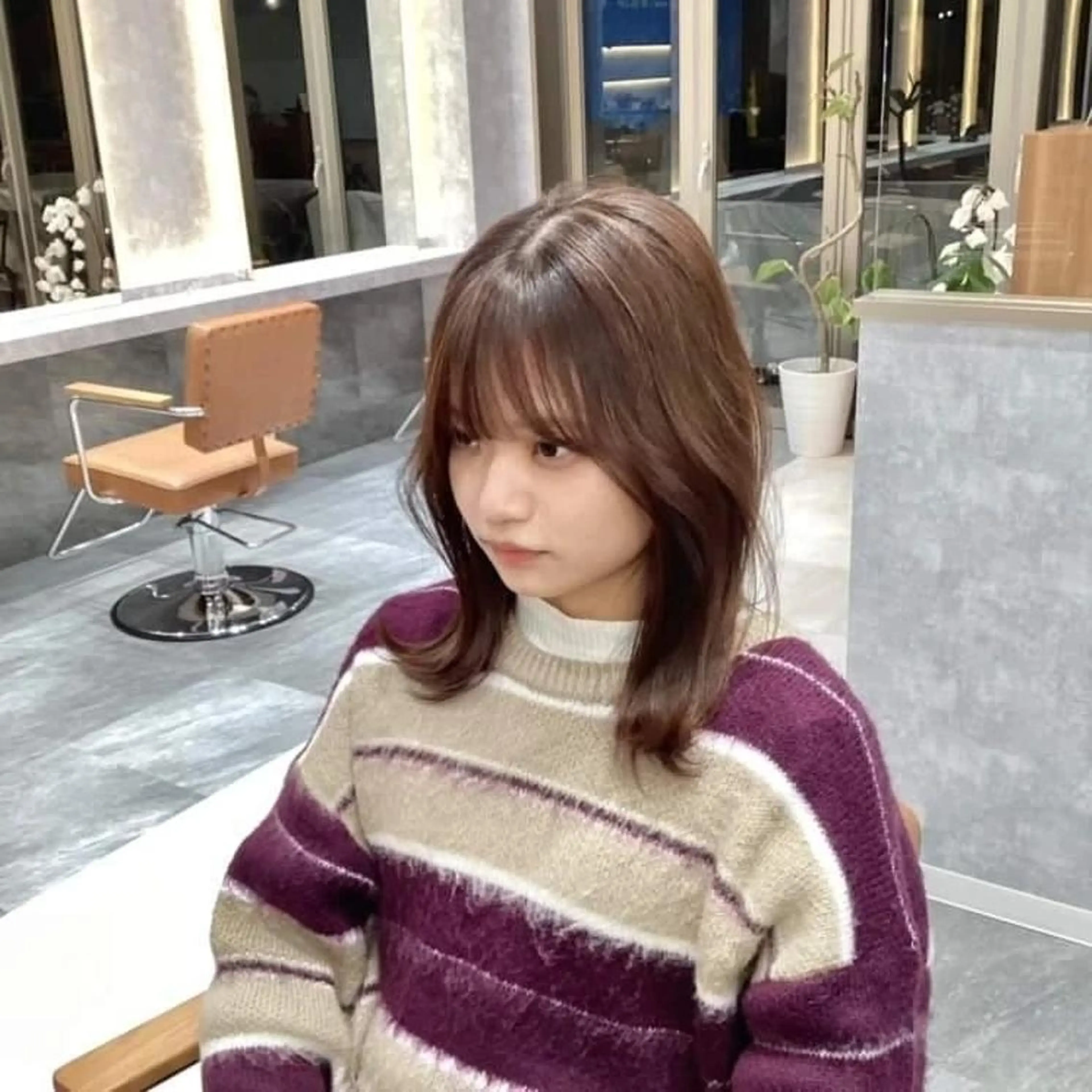 ミディアム ハイライト 立松 佳祐のヘアスタイル