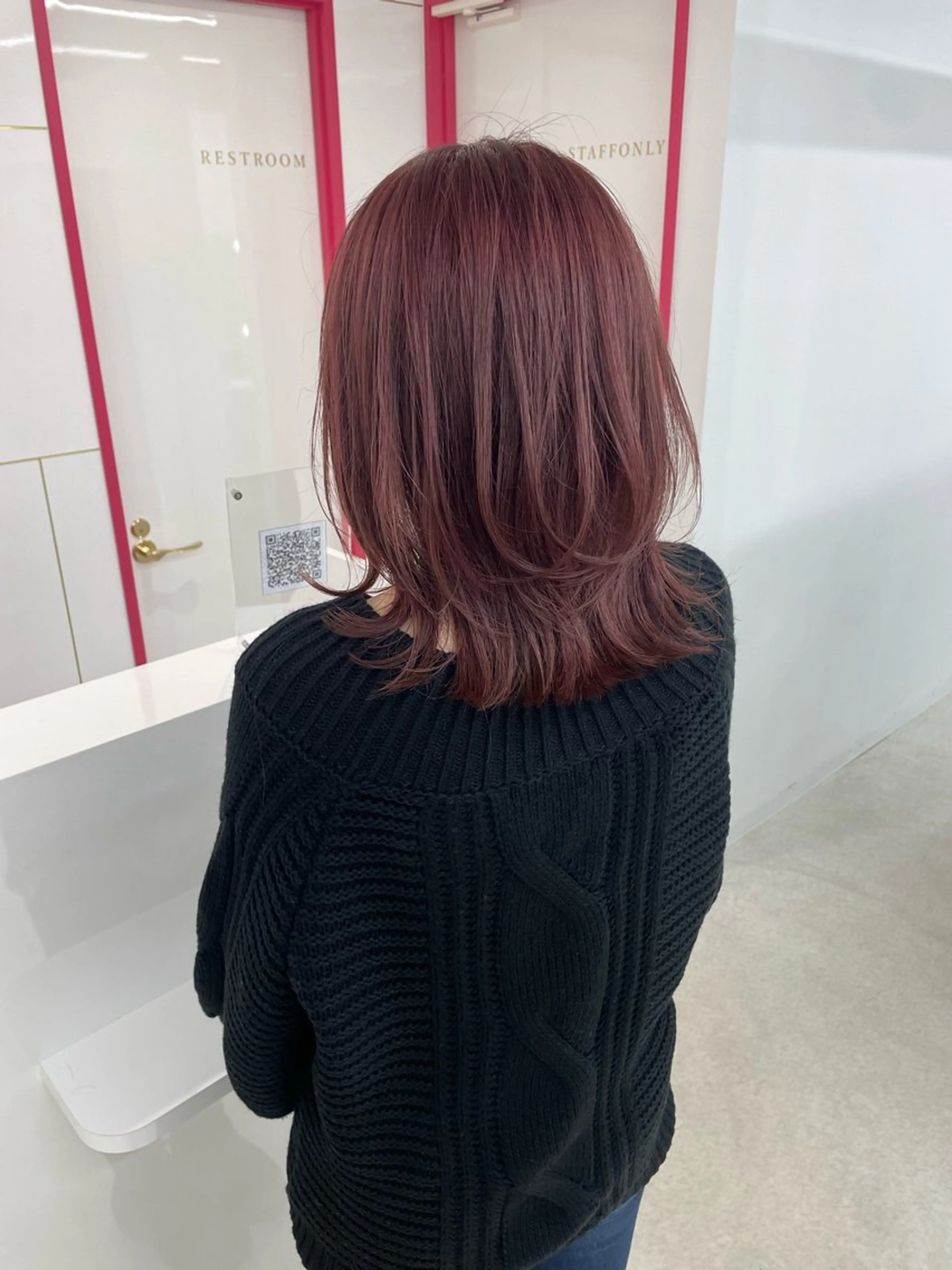 ミディアム カラー カット ヘアカラー 冨木 雄斗のヘアスタイル