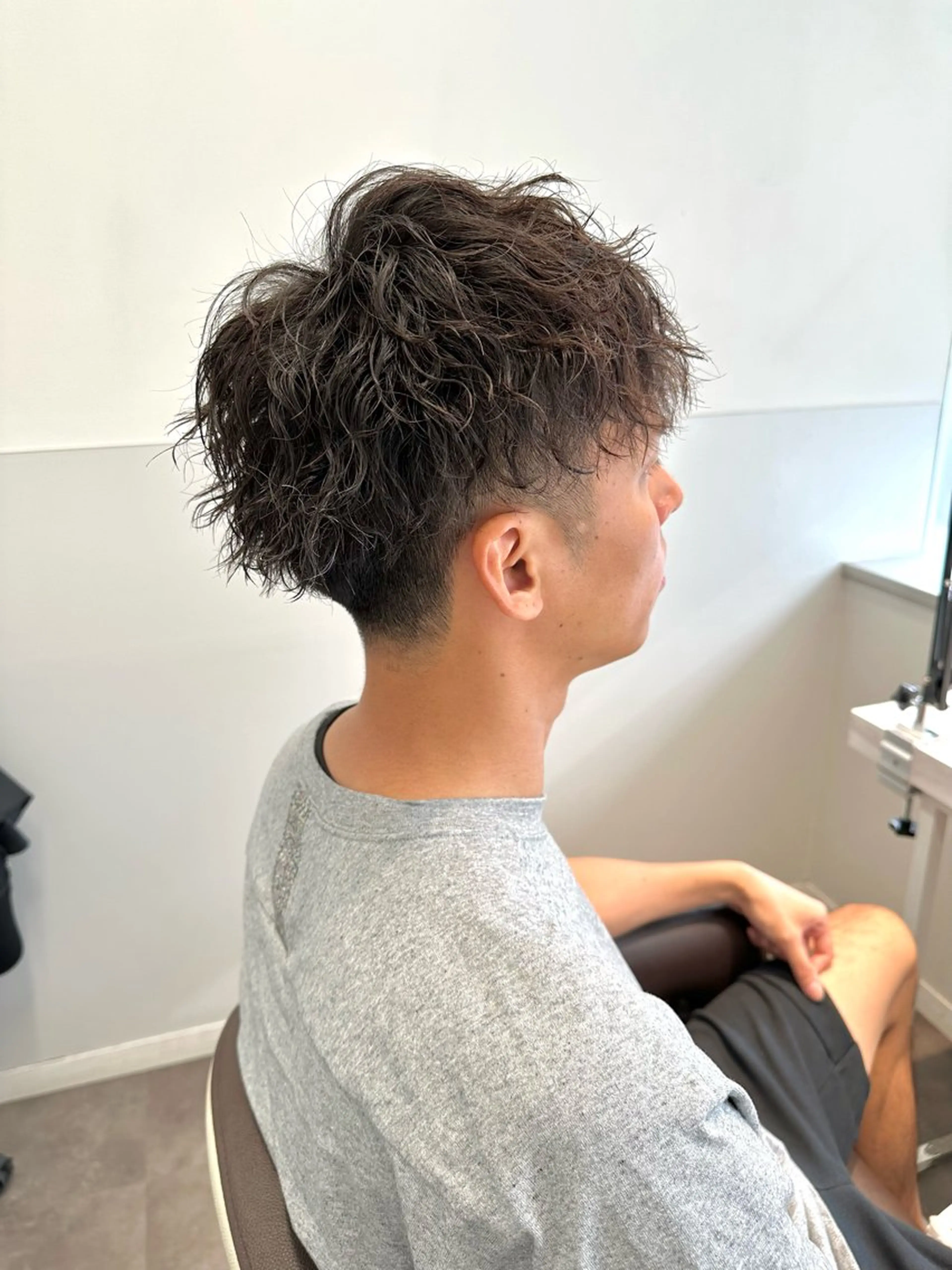 ショート パーマ メンズ メンズパーマ ツイストスパイラルパーマ スパイラルパーマ カット パーマ SALOWIN大宮 /KYOHEI✂️のヘアスタイル