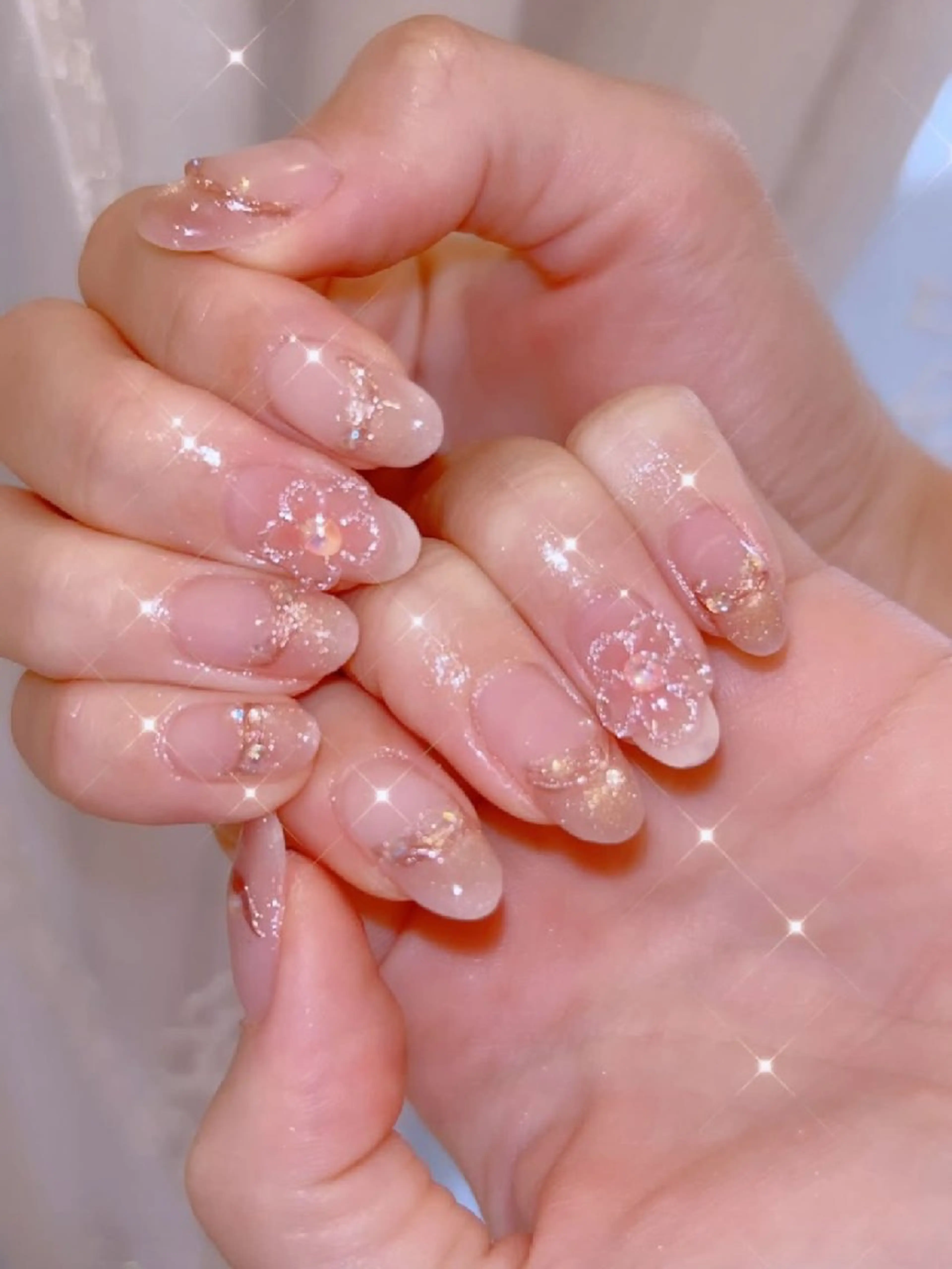ネイル 長さ出し ジェルネイル 韓国ネイル マグネットネイル ニュアンスネイル ハンドネイル I LOVE ME NAIL.｡.:*♡のネイルデザイン