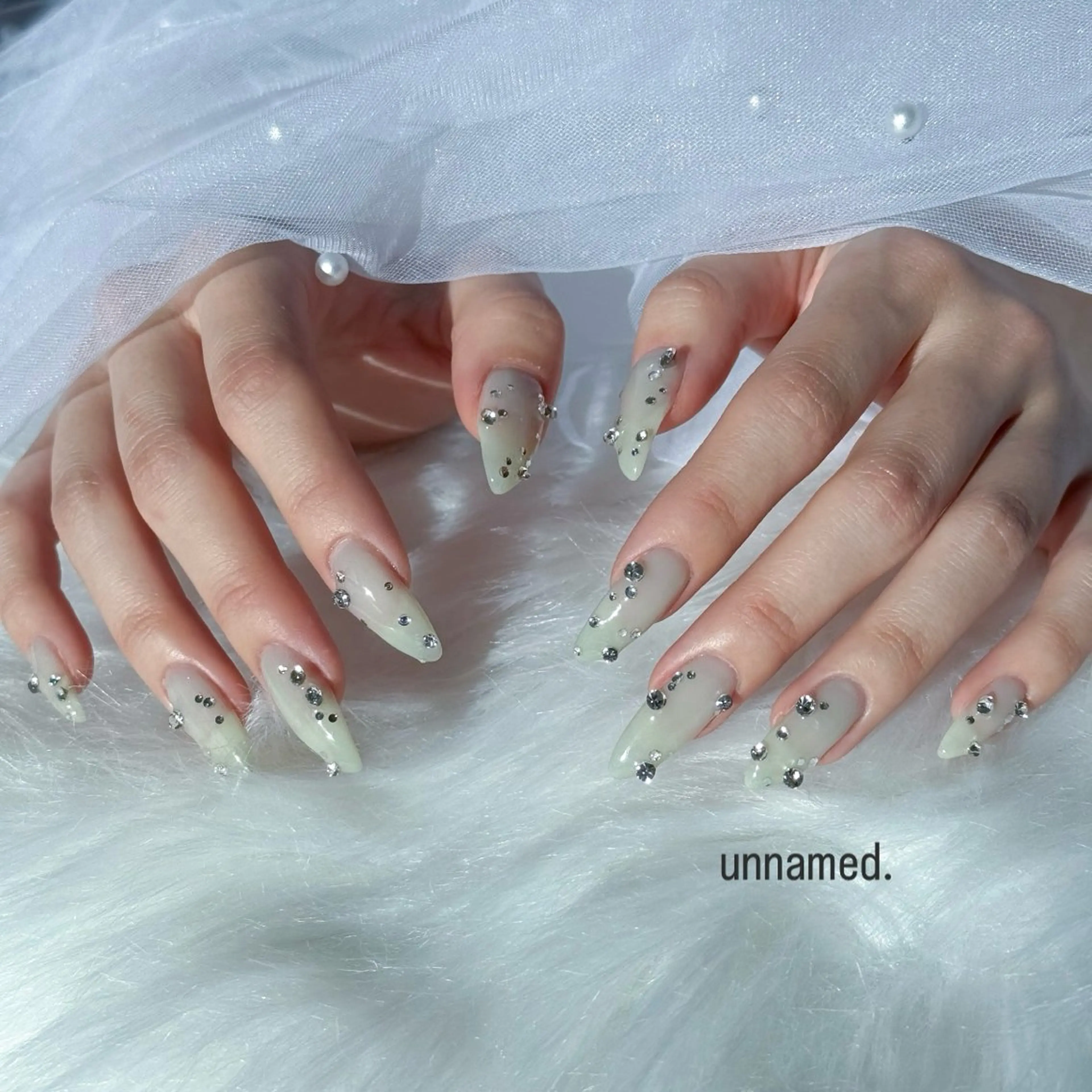 ネイル キラキラネイル ストーンネイル ハンドネイル unnamed. Kurumiのネイルデザイン