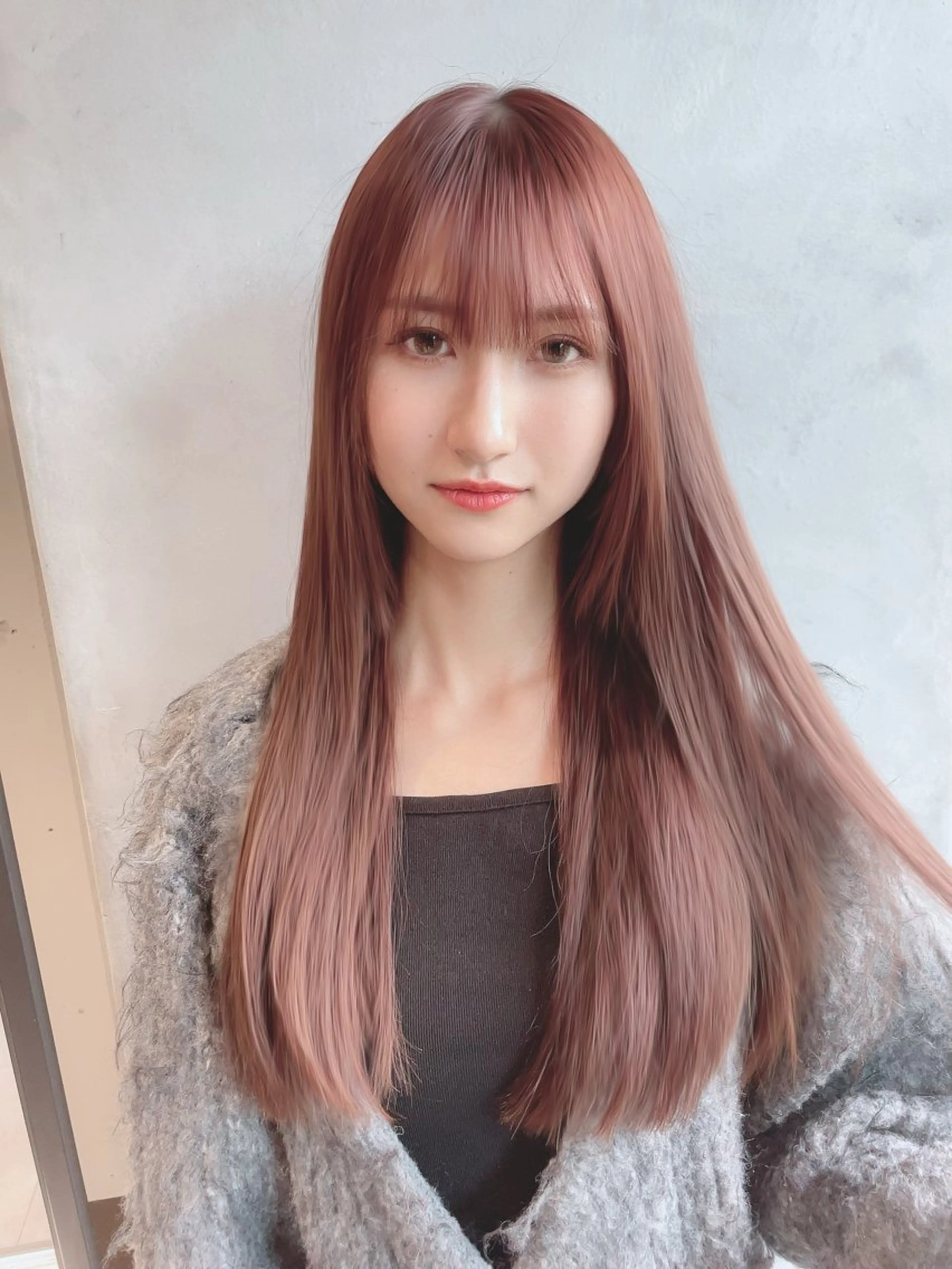 ロング カラー カット ヘアカラー トリートメント CHERIM ❤️‍🔥新家光葉のヘアスタイル