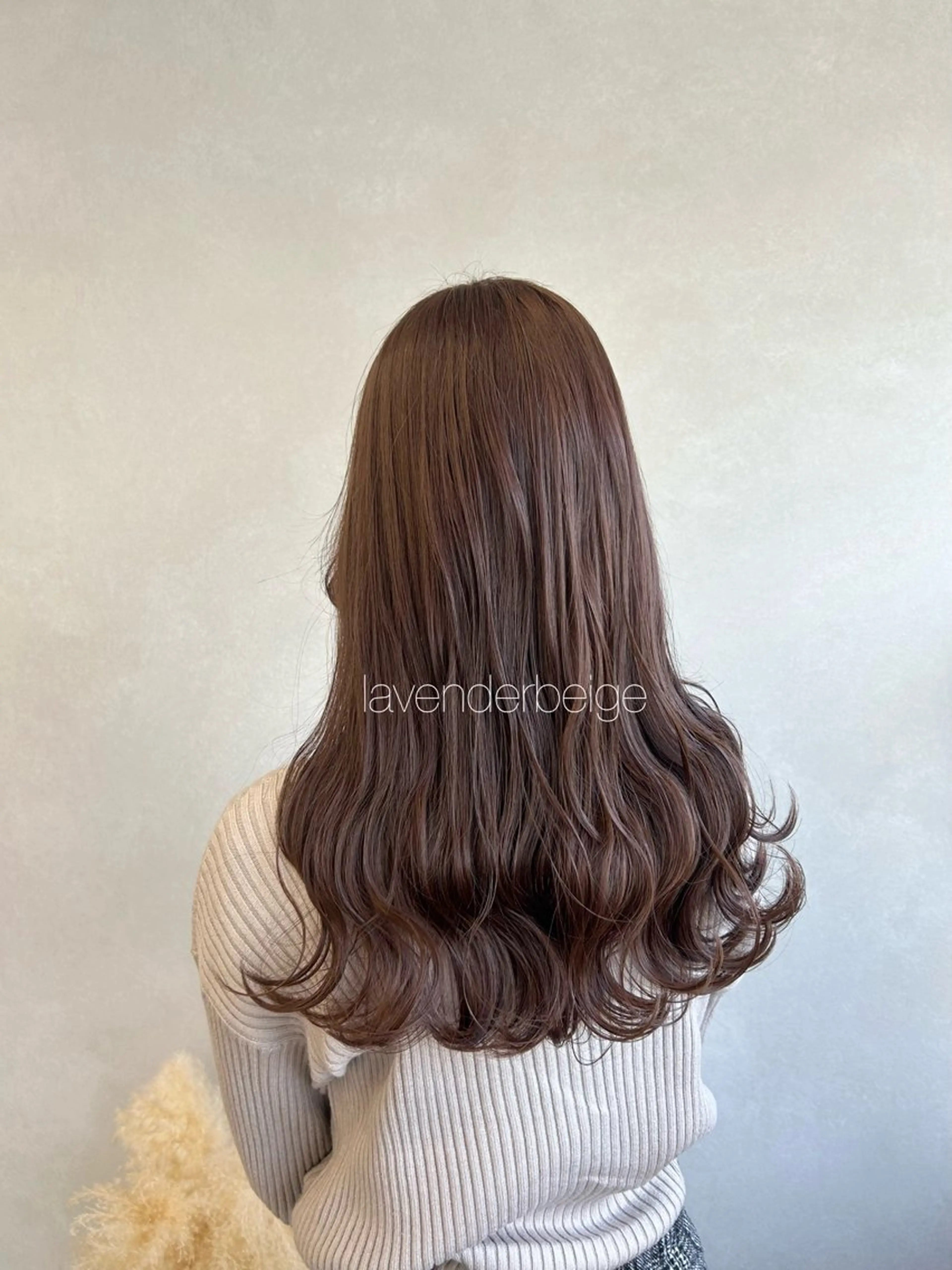 ロング カラー ベージュカラー ラベンダーカラー ラベンダーベージュ カット ヘアカラー 暖色･似合わせカラー (廣石沙英🎀)のヘアスタイル