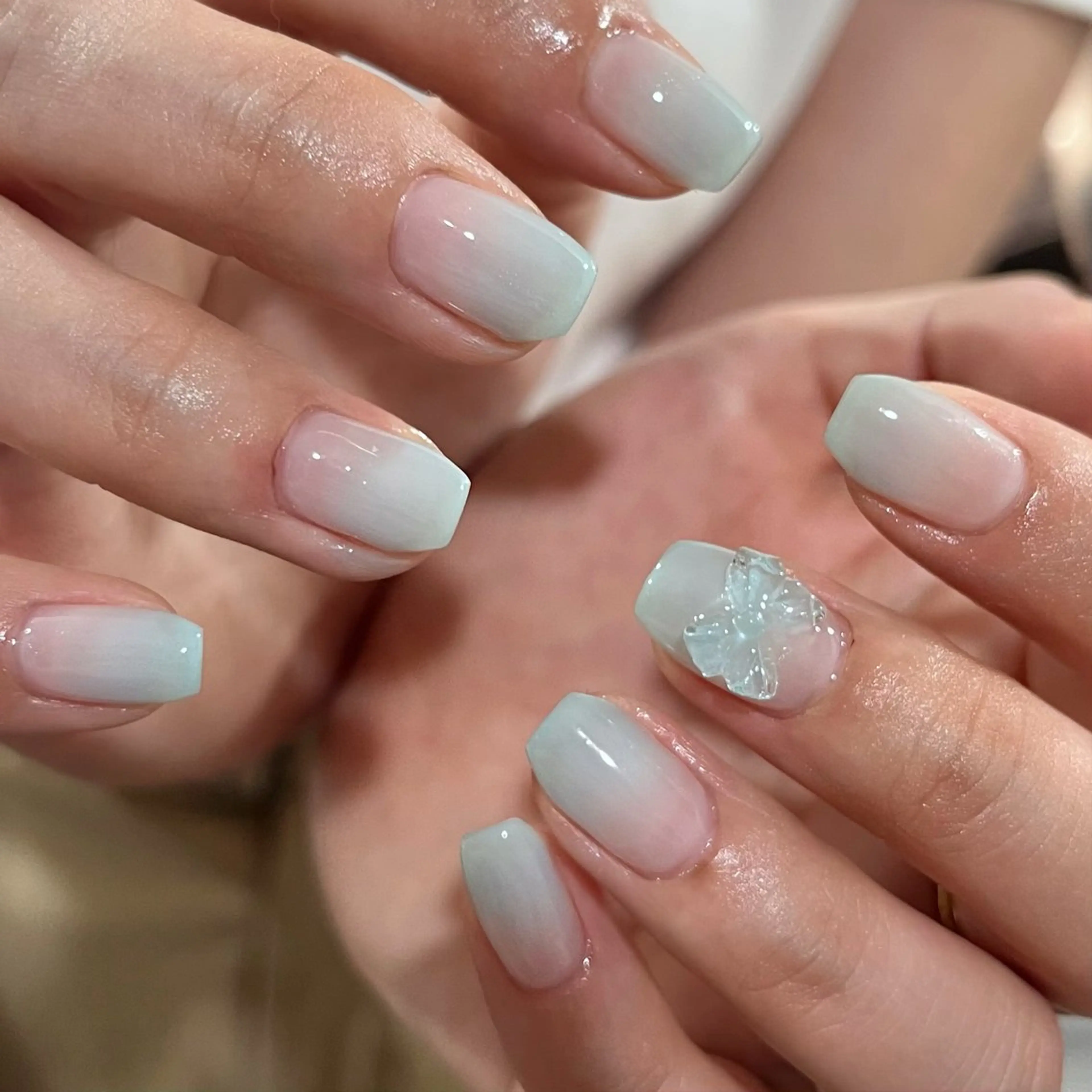 ネイル 韓国ネイル ワンホンネイル Kawaii _Nailのネイルデザイン