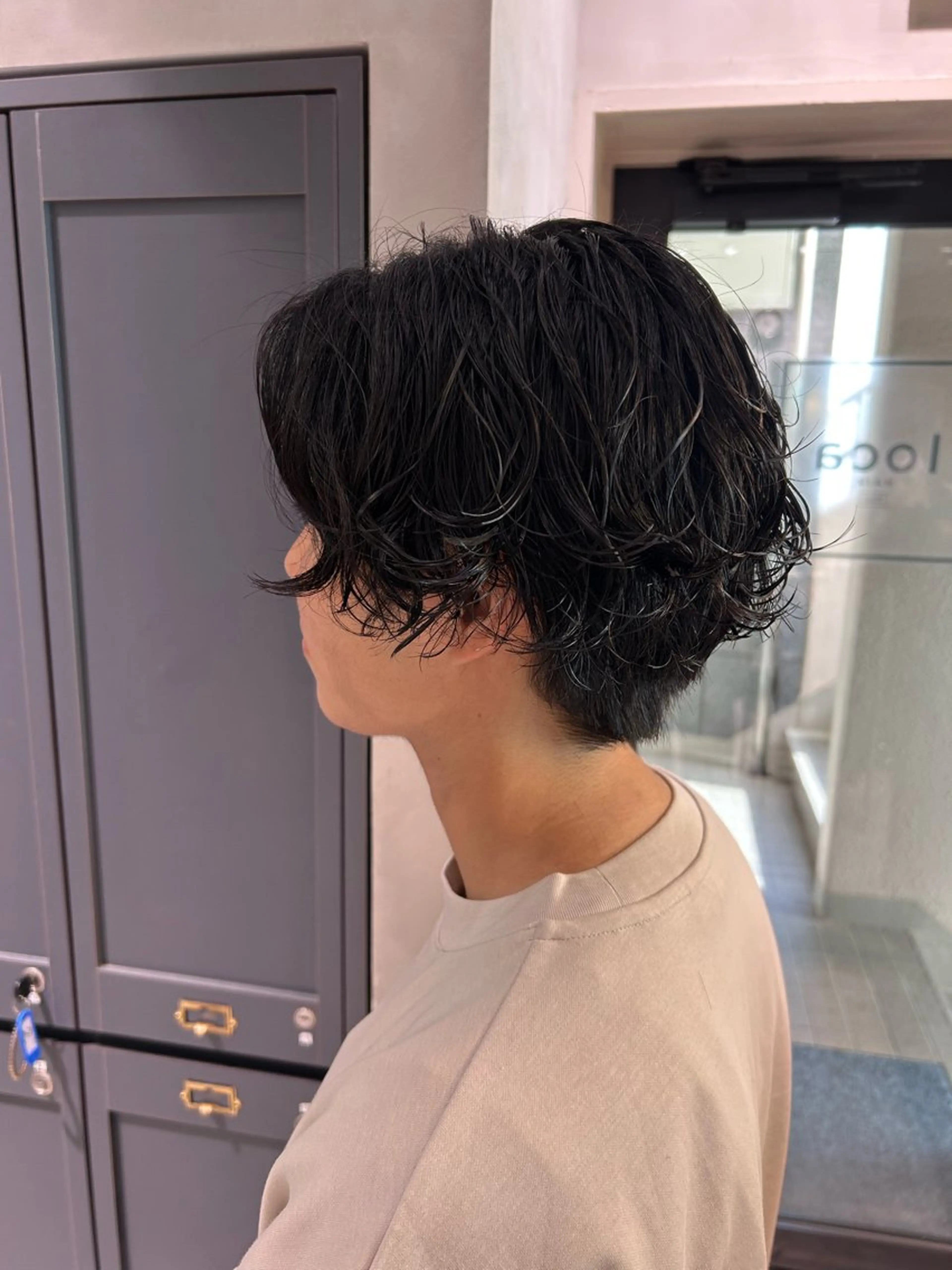 ショート パーマ メンズカット× ヘッドスパUSAMIのヘアスタイル