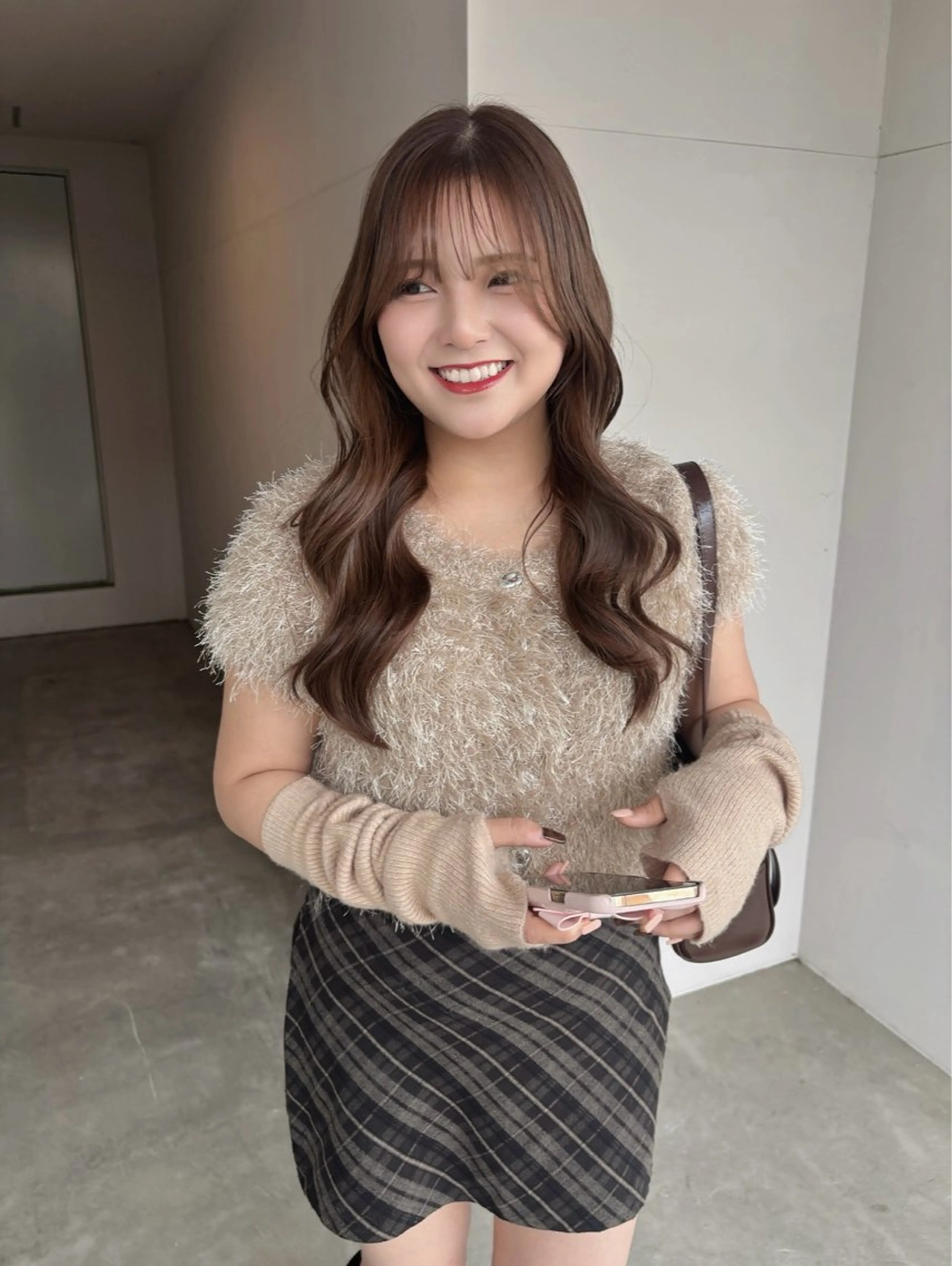 セミロング ヘアカラー トリートメント nanami IROW大名のヘアスタイル