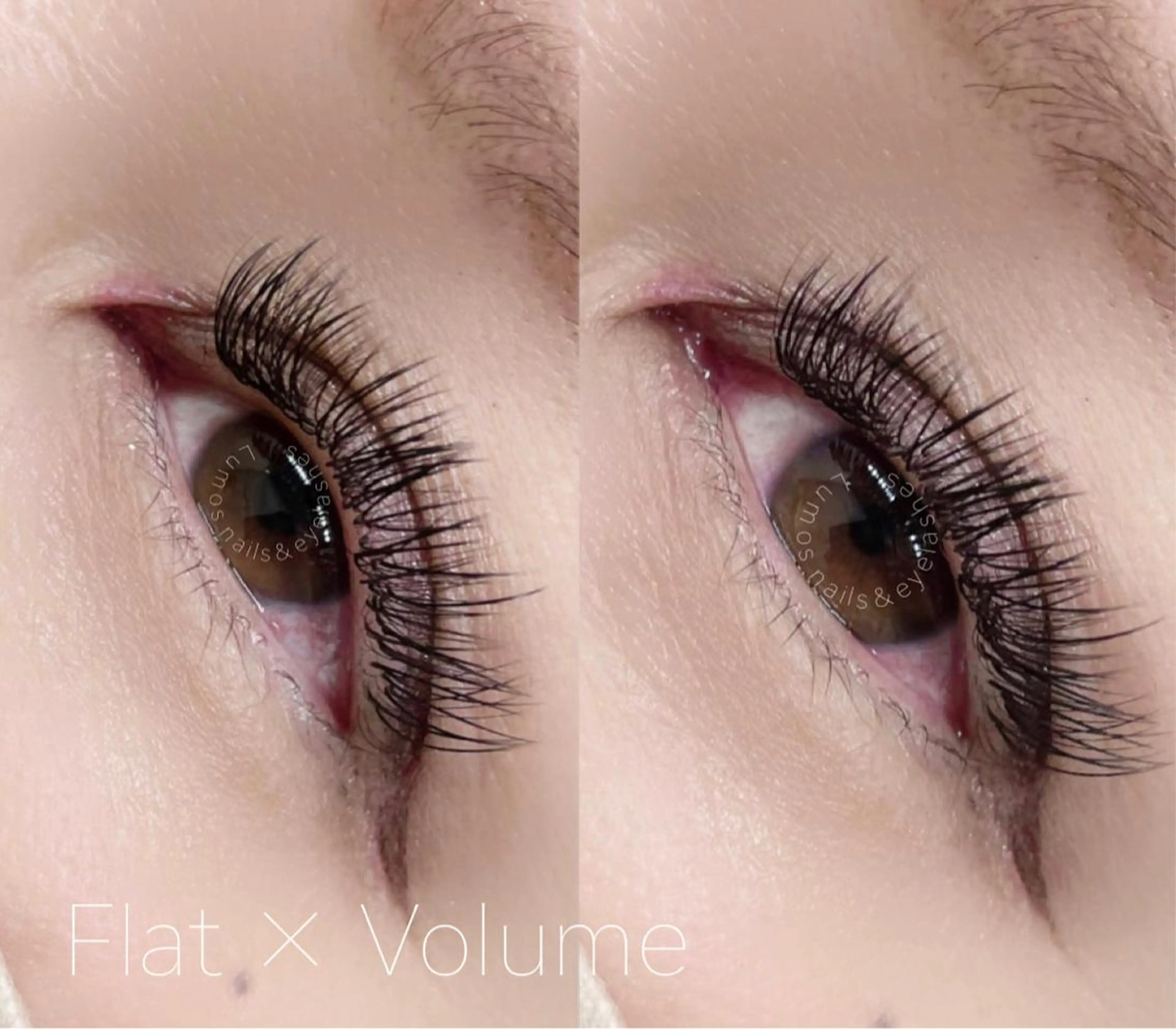 マツエク・マツパ フラットラッシュ ボリュームラッシュ Lumos Ayakaのマツエク・マツパデザイン